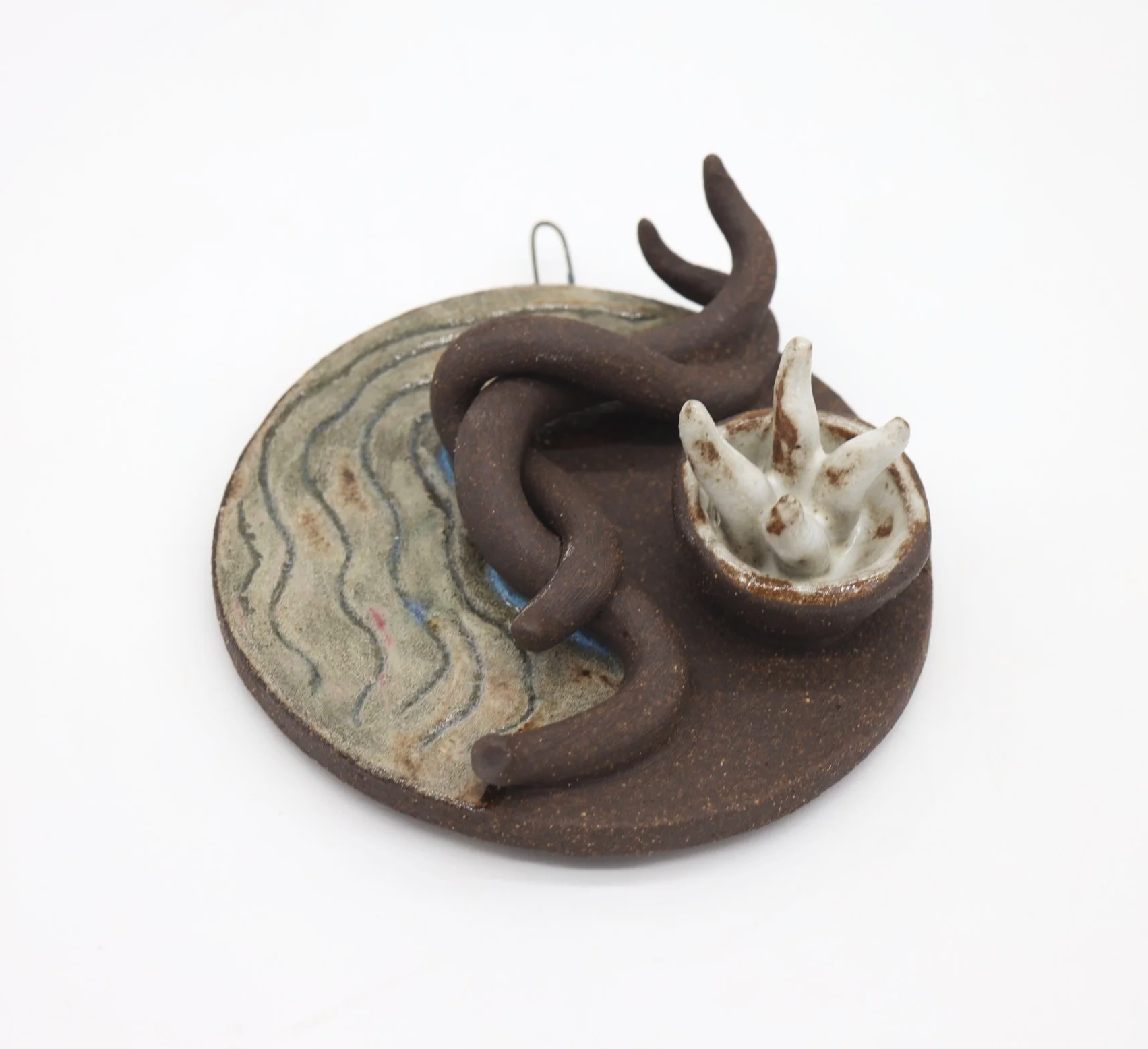 Grounded: Trace #1, Ceramic, 5x 5x 2 inches