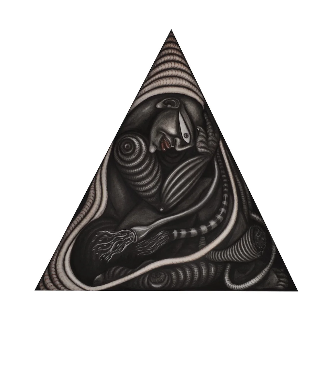 Rules of Desire (State of Hunger),
Charcoal on Paper,
35" X 34" (H X W),
2015 
