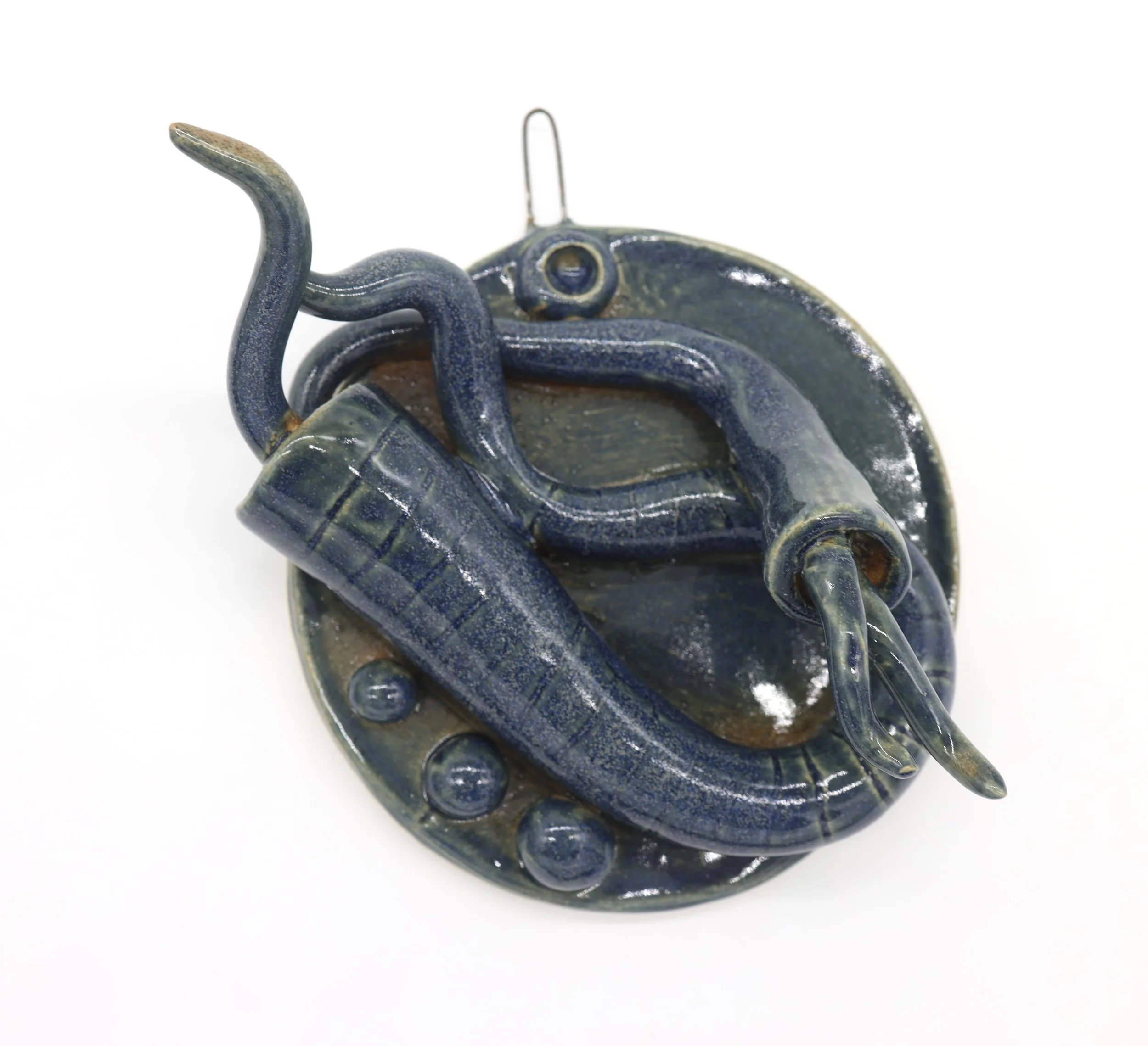 Breaking Blue #2, Ceramic, 5 x 5 x 2 inches