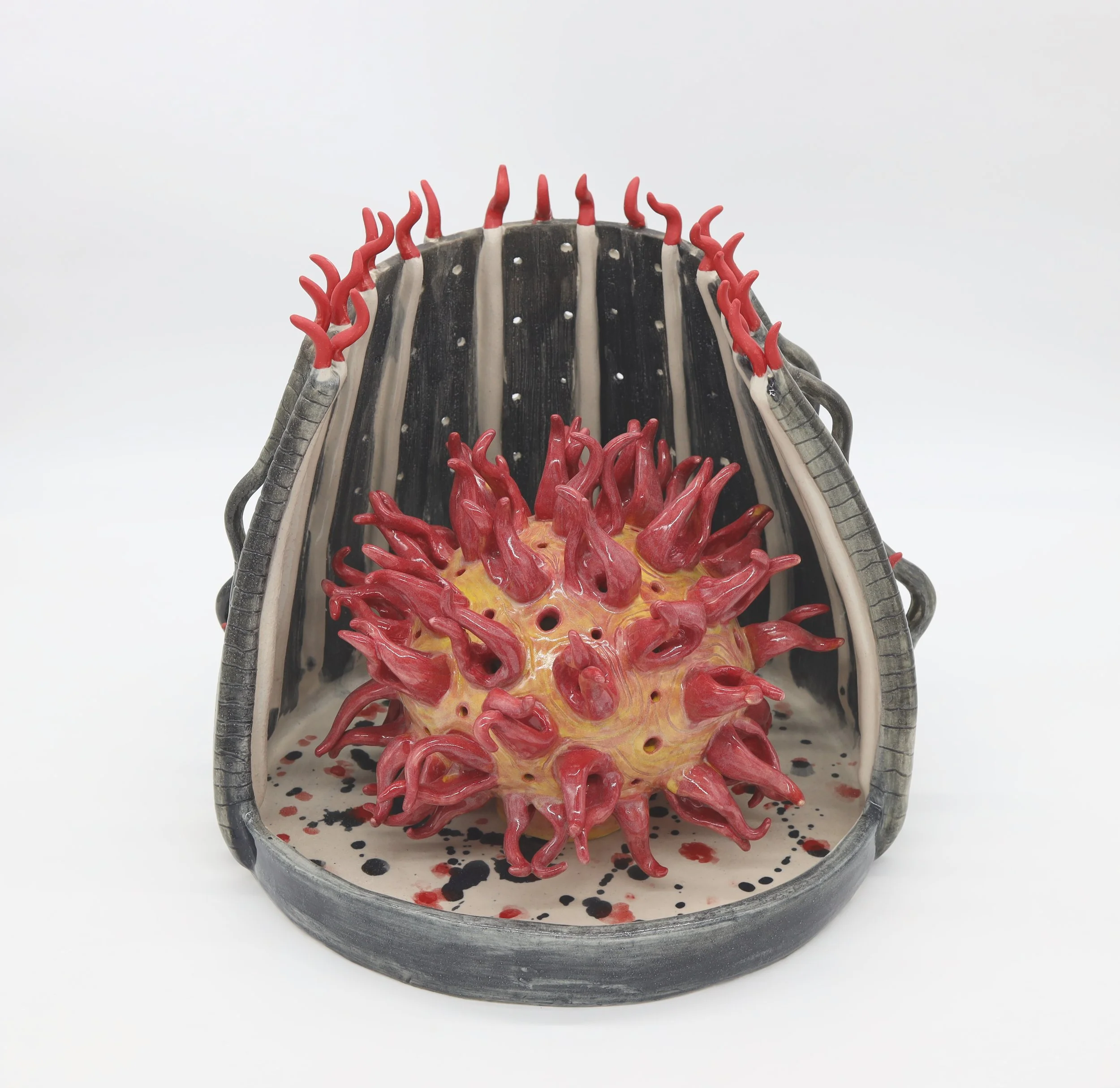 Agninaari (Woman of Fire), Ceramic, 2025, 11.5” X 14” X 13.5” (H X W X D)