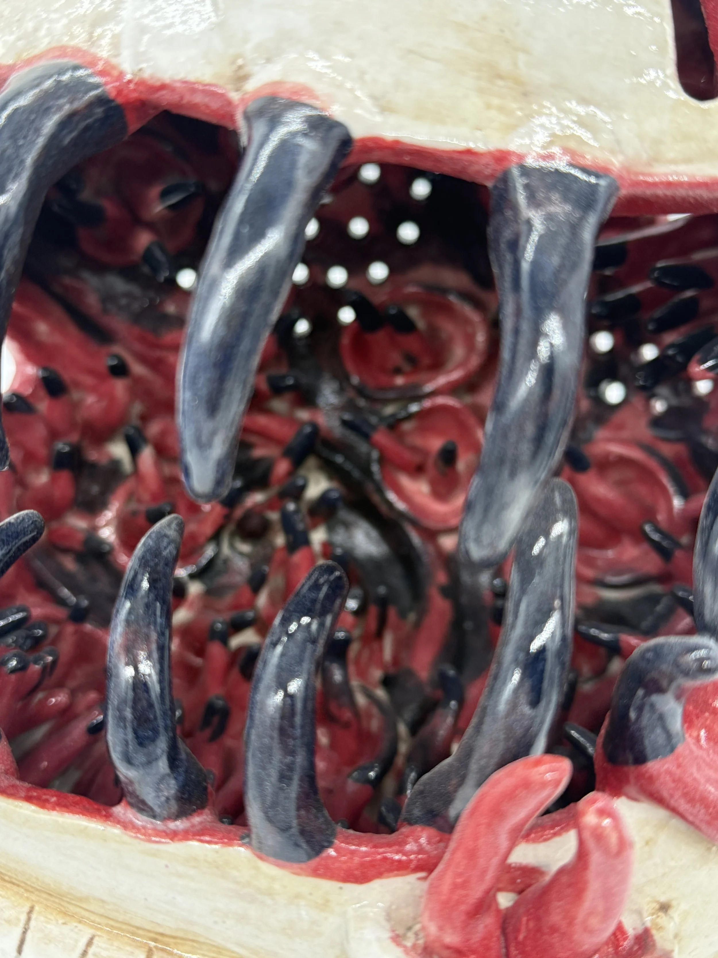 (Close Up) The Alien Guardian, Ceramic, 2025, 10.5” X 10.5” X 11” (H X W X D)