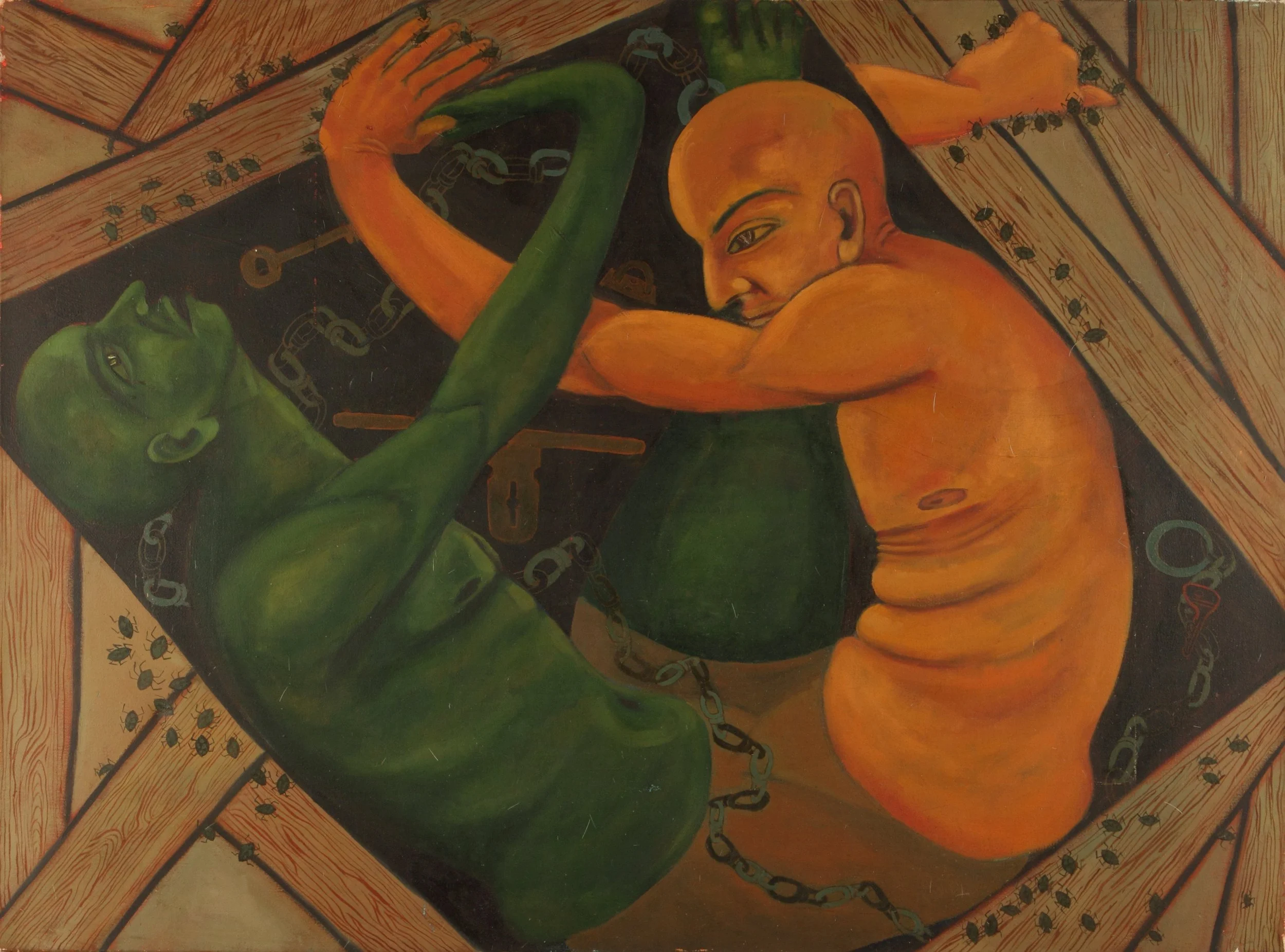 Trapped (Bhibhatsam Rasa)_Acrylic on Canvas_30x40_2011.JPG