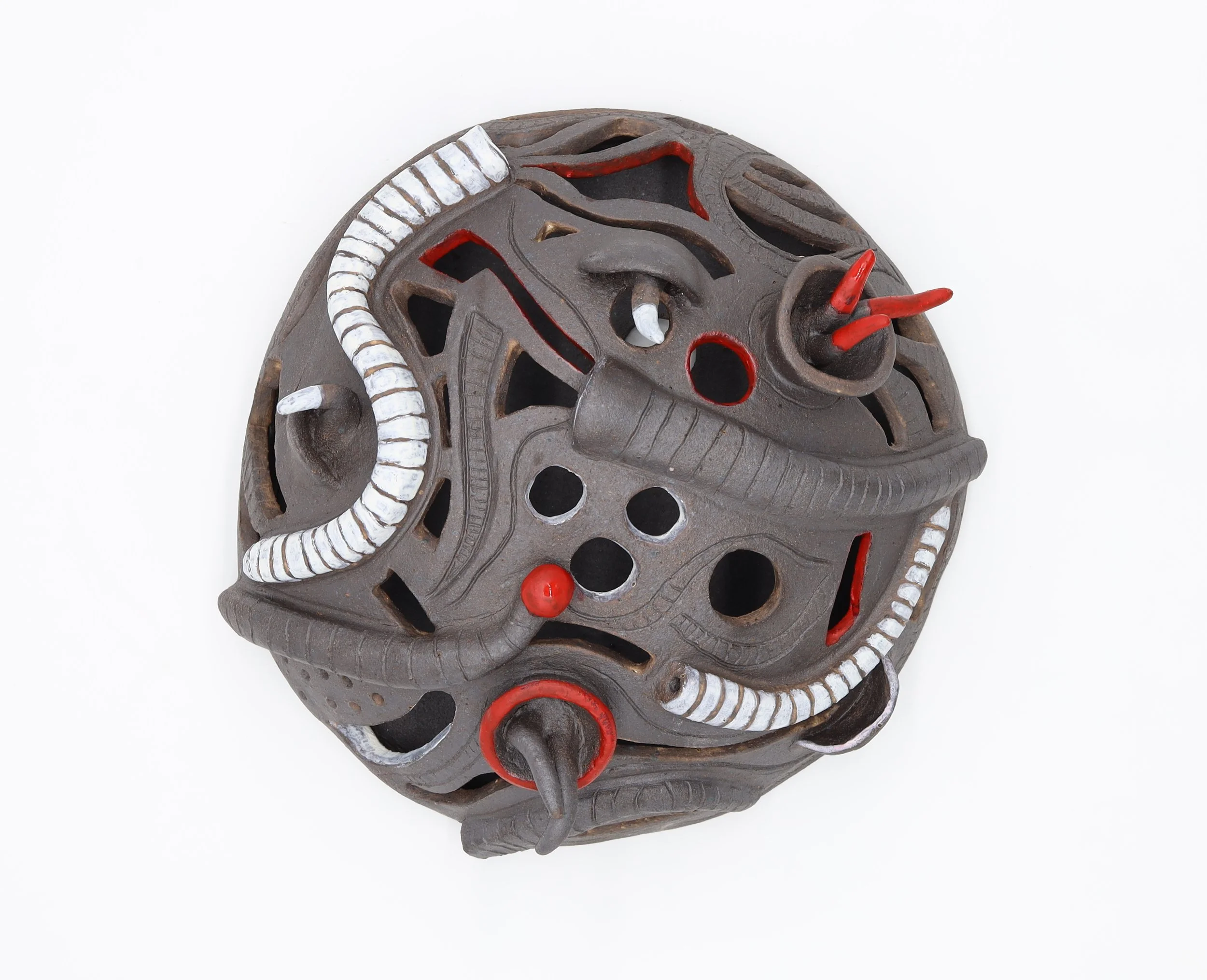 Alter Ego, Ceramic, 2024, 4” X 9” X 9” (H X W X D)