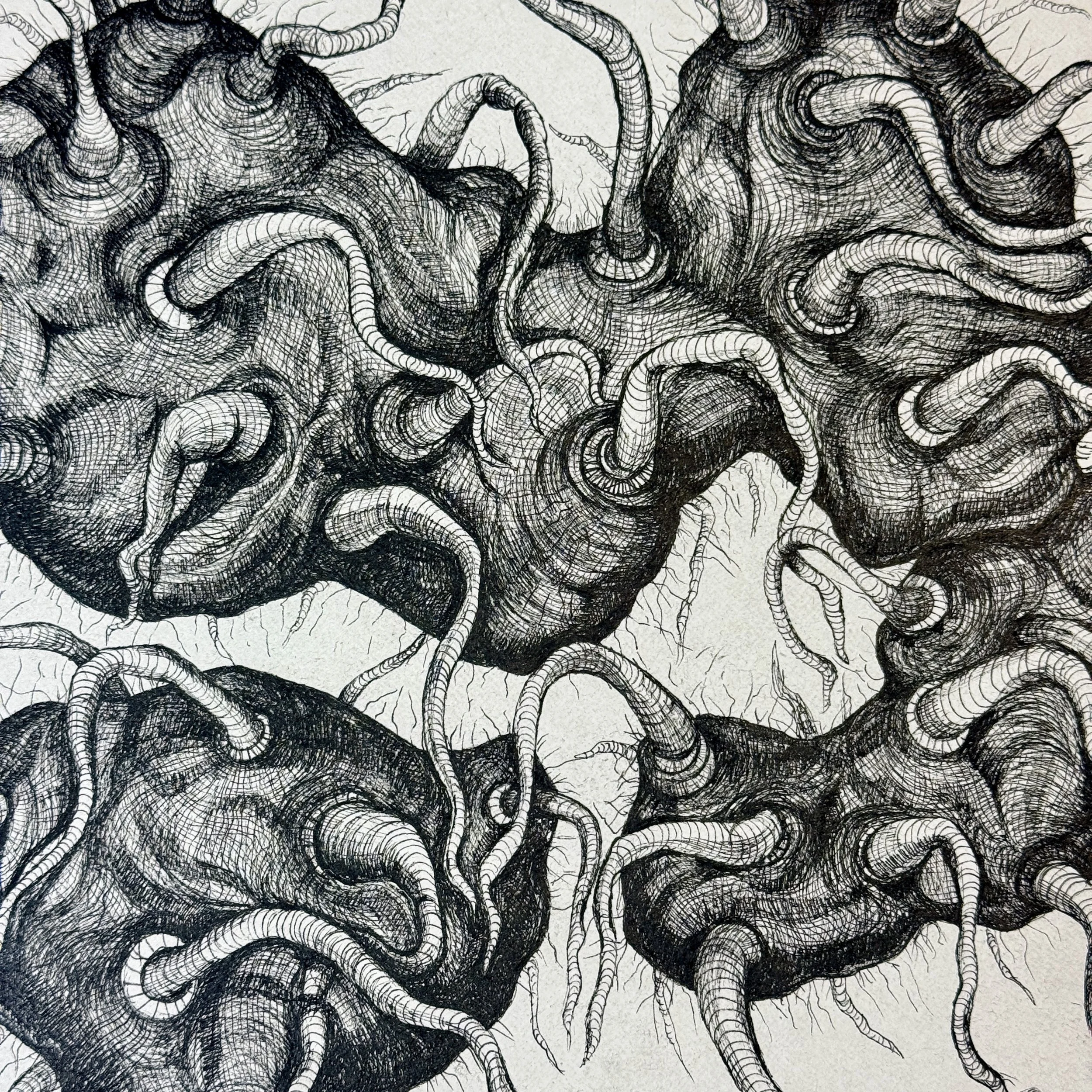 Close up of "Growing Anxiety"