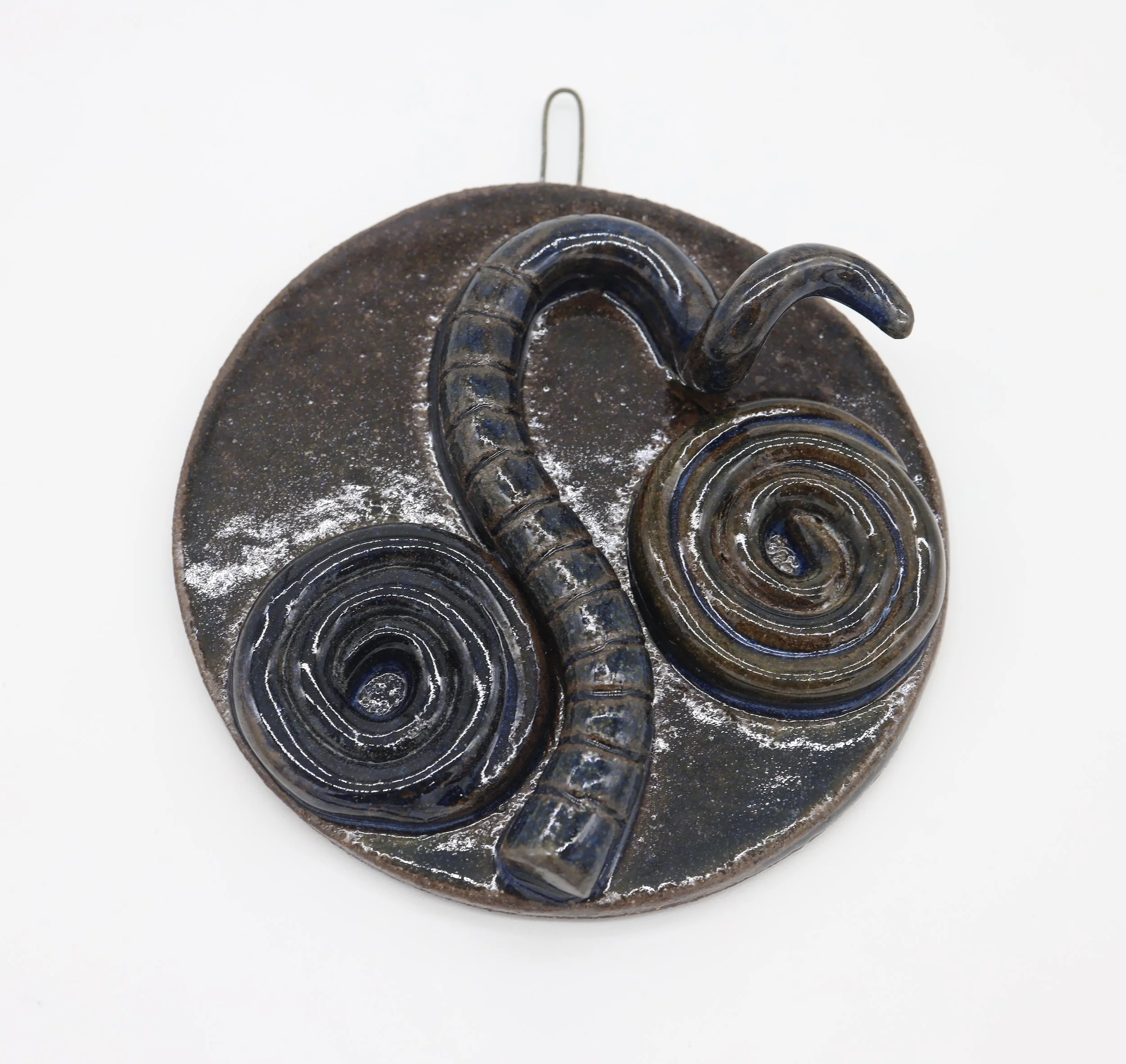 Breaking Blue #10, Ceramic, 5 x 5 x 2 inches