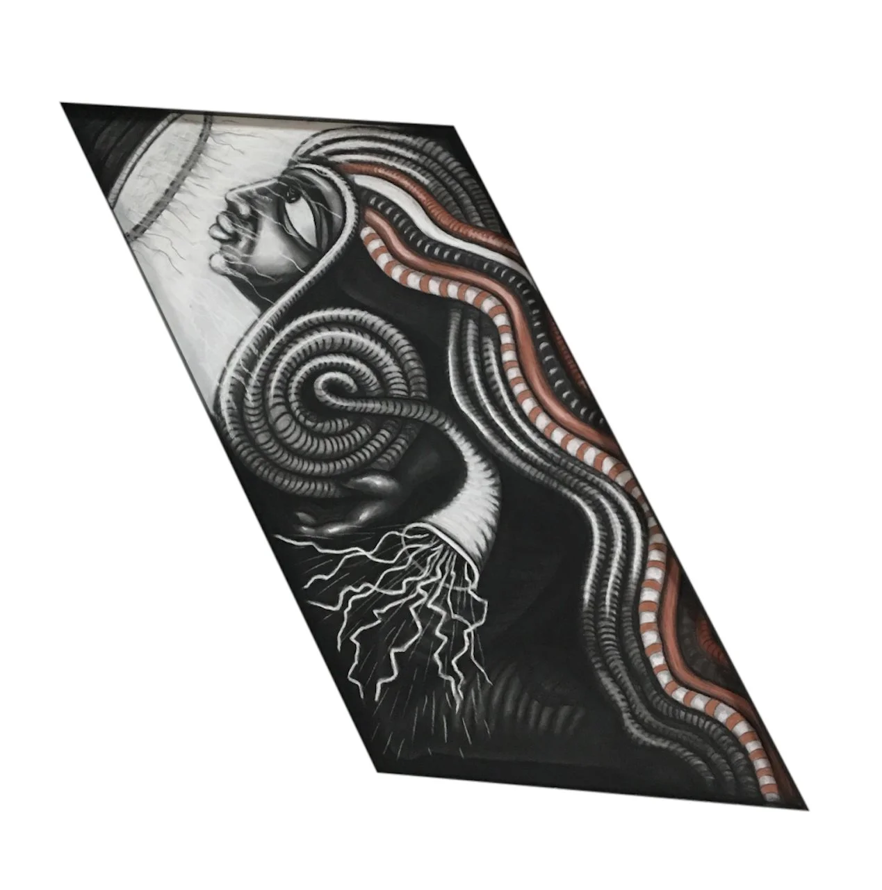 Voice Hearer (State of Learning),
Charcoal on Paper,
34” X 24” (H X W),
2016 