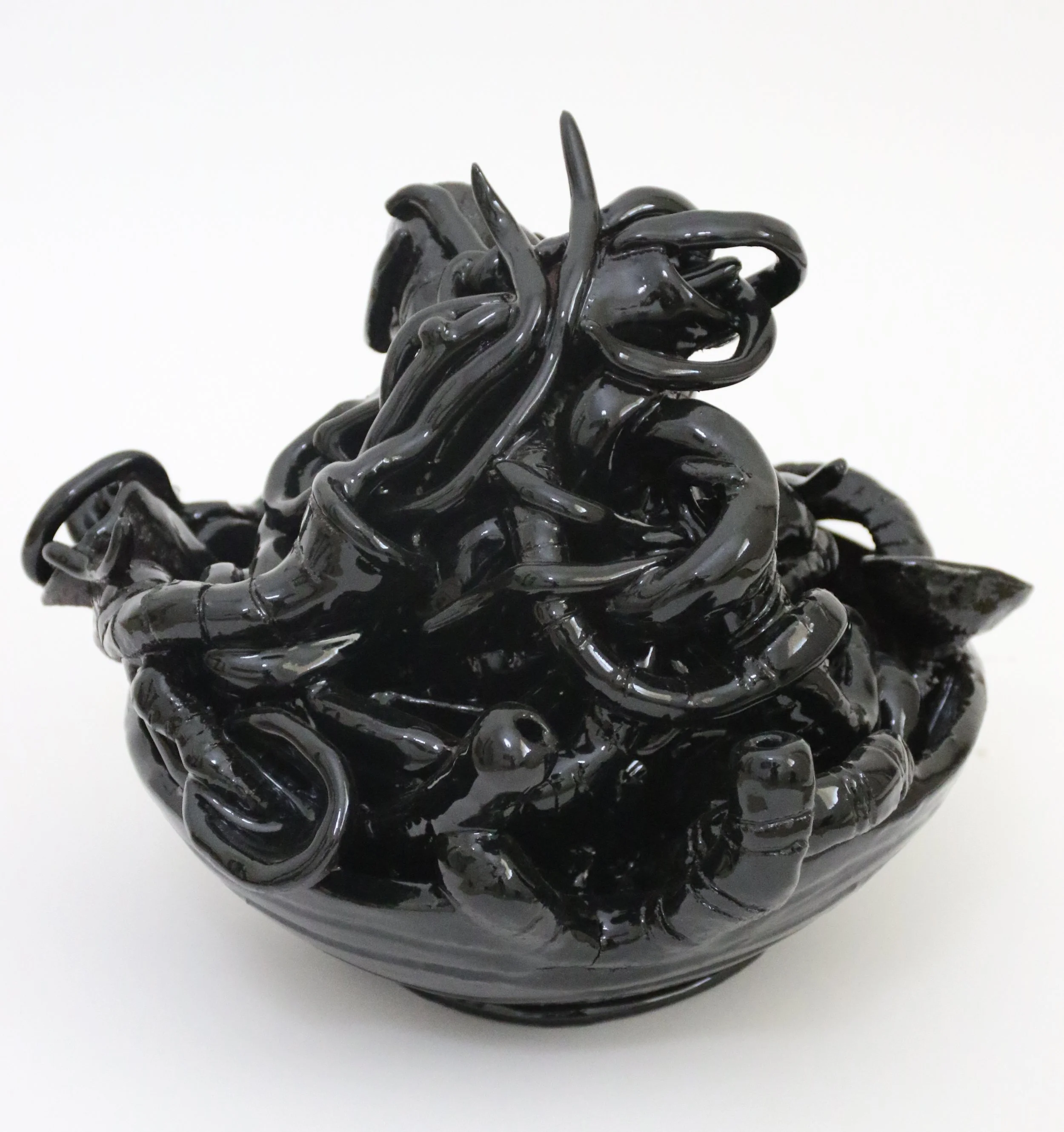 Life in a Bowl, Ceramic,2017, 9.5"X 10.5"X 9”(HX WXD)