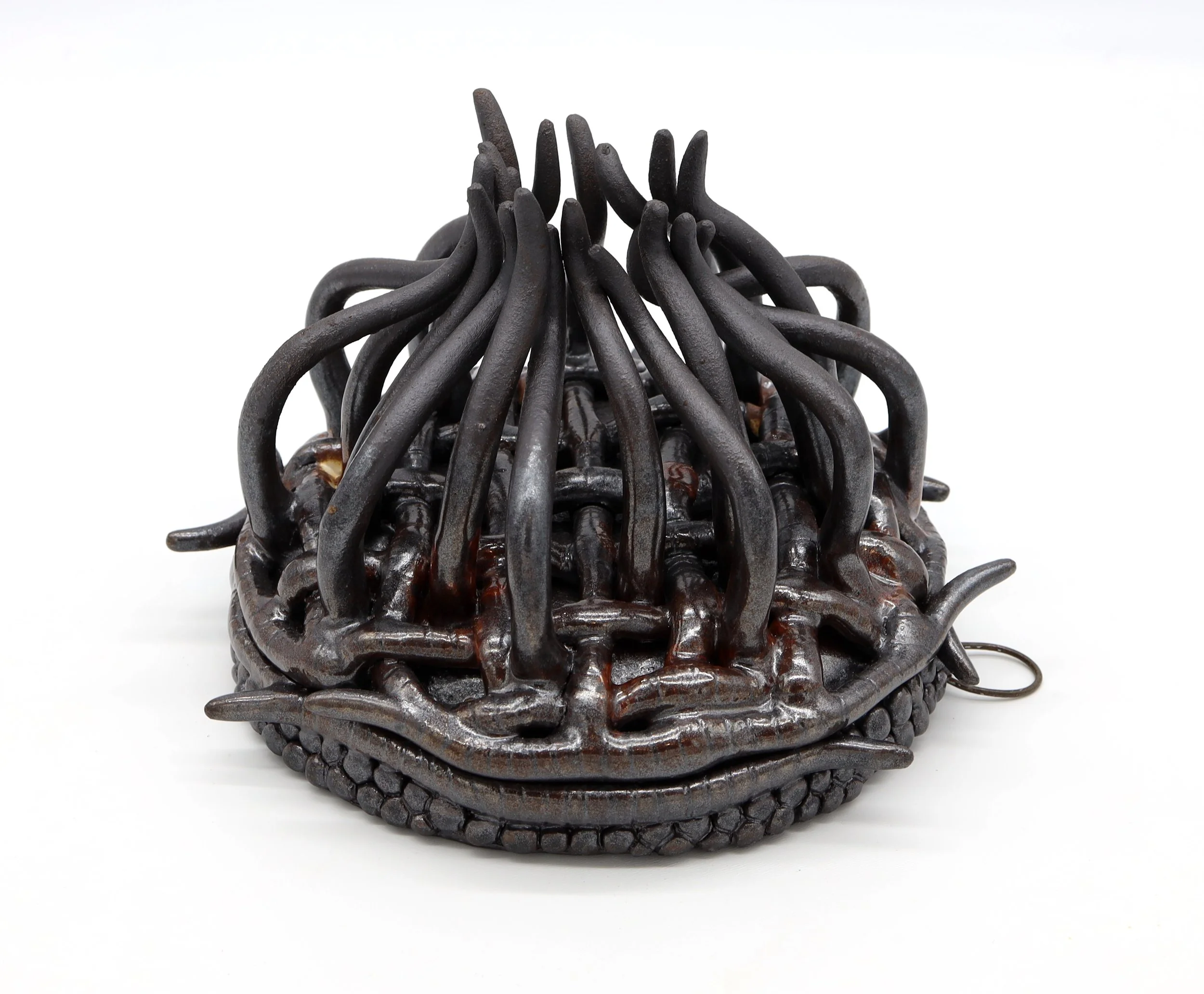 Dark Obsession, Ceramic, 2024, 6” X 9” X 9”  (H X W X D)