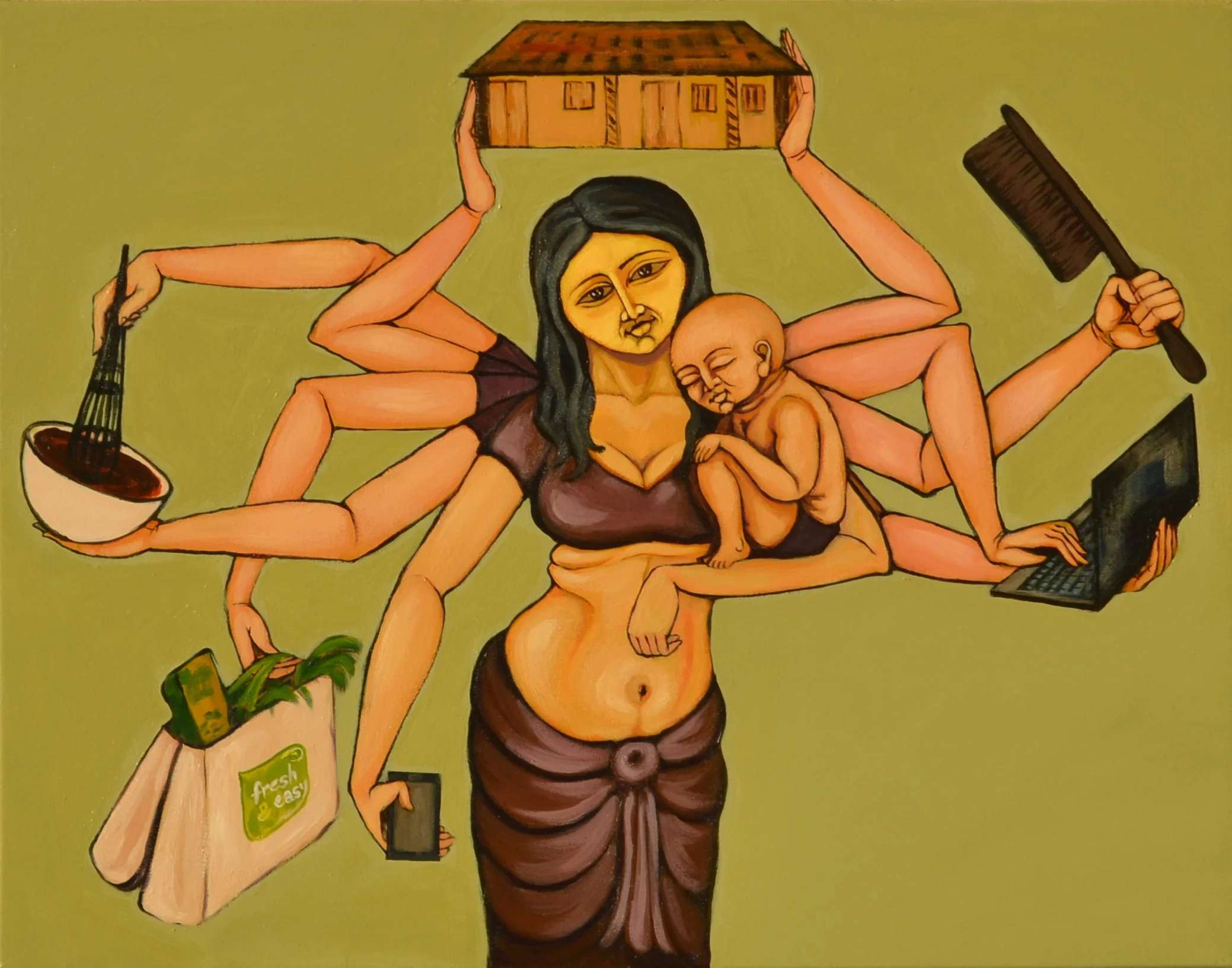 Courage (Veera Rasa)_Acrylic on Canvas_28x36_2012.JPG