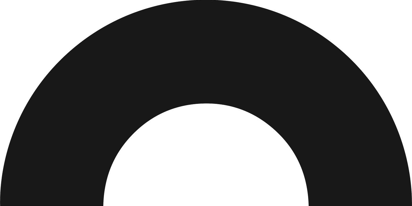 An image of a black rainbow shape.
