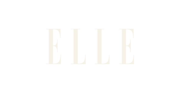 The logo of ELLE magazine in white text on a black background.