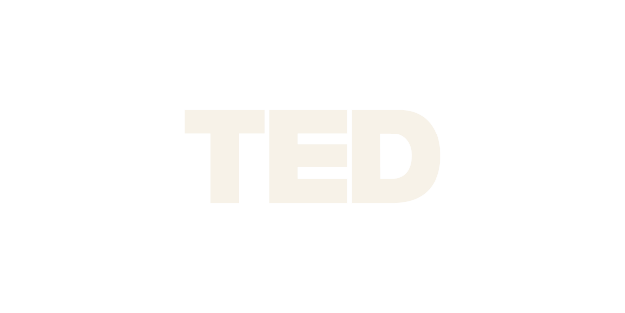 Black background with large white text reading 'TED'.