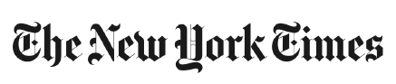 The New York Times logo in black text on a white background.