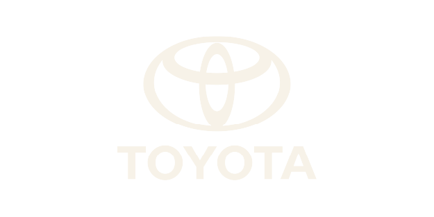 Toyota logo with the word 'TOYOTA' underneath on a black background.