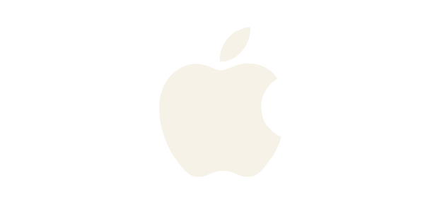 Apple logo with a black background