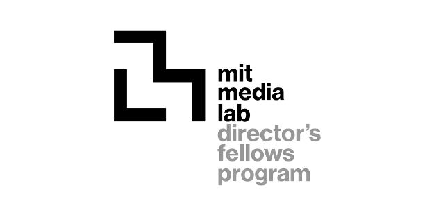 MIT Media Lab logo with text 'director's fellows program'