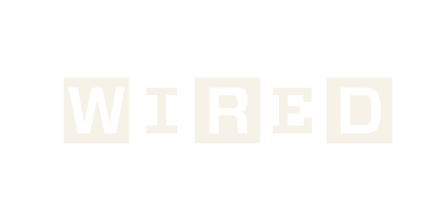 The word 'WIRED' spelled out with individual letter tiles on a black background.