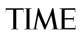 Time magazine logo in black text on a white background.