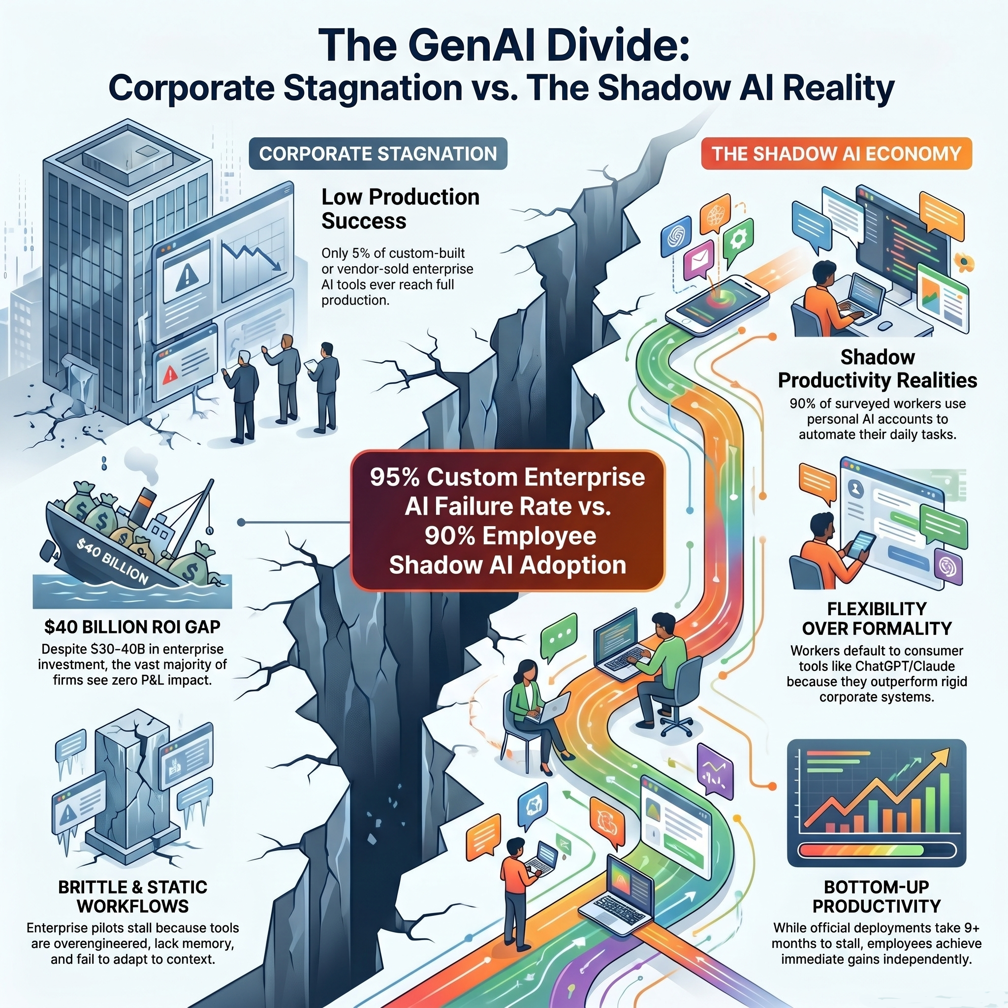 95 percent of enterprise generative AI implementations fail