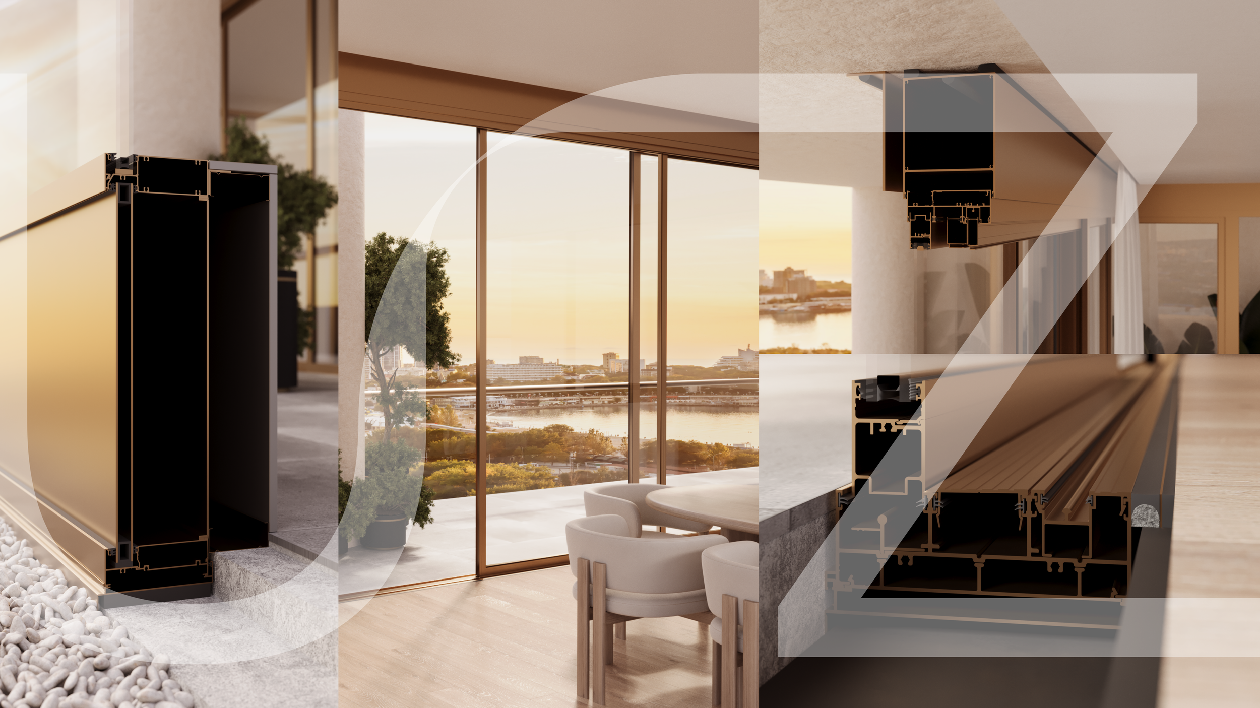 Technically accurate construction details presented in a  visually appealing render