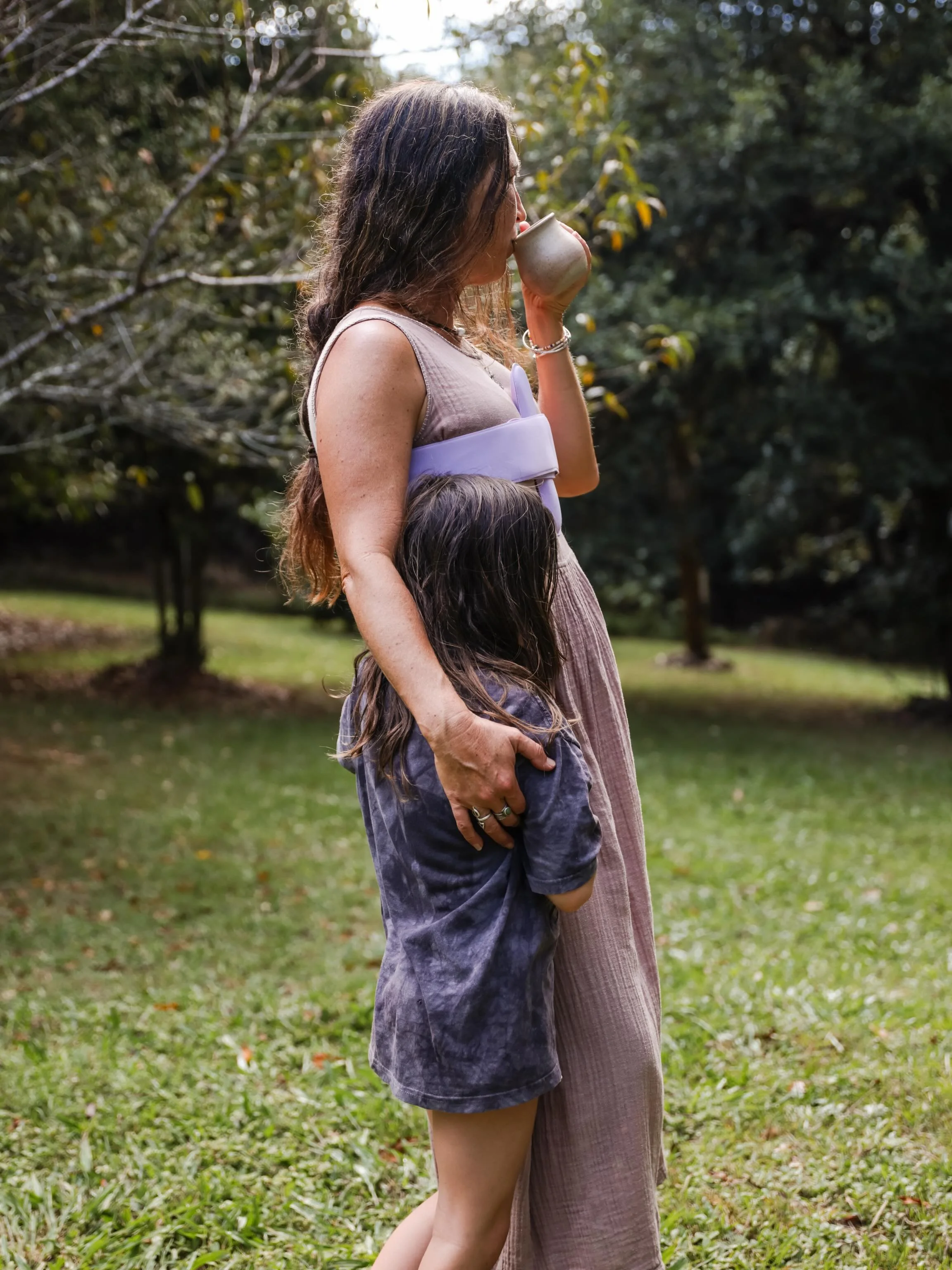 The moments in between.

Not a routine. Not a reset you have to plan for.
Just small pauses woven into real life.
A quiet minute outside.
A cuddle on the couch.
Kids playing at your feet while you take a breath.
A sip of something warm before the nex