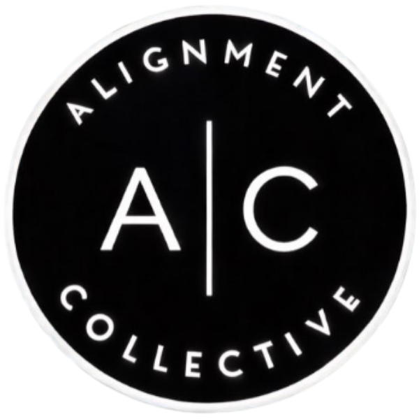 A black and white circular logo with the words "Alignment Collective" surrounding the initials "A | C" in the center.