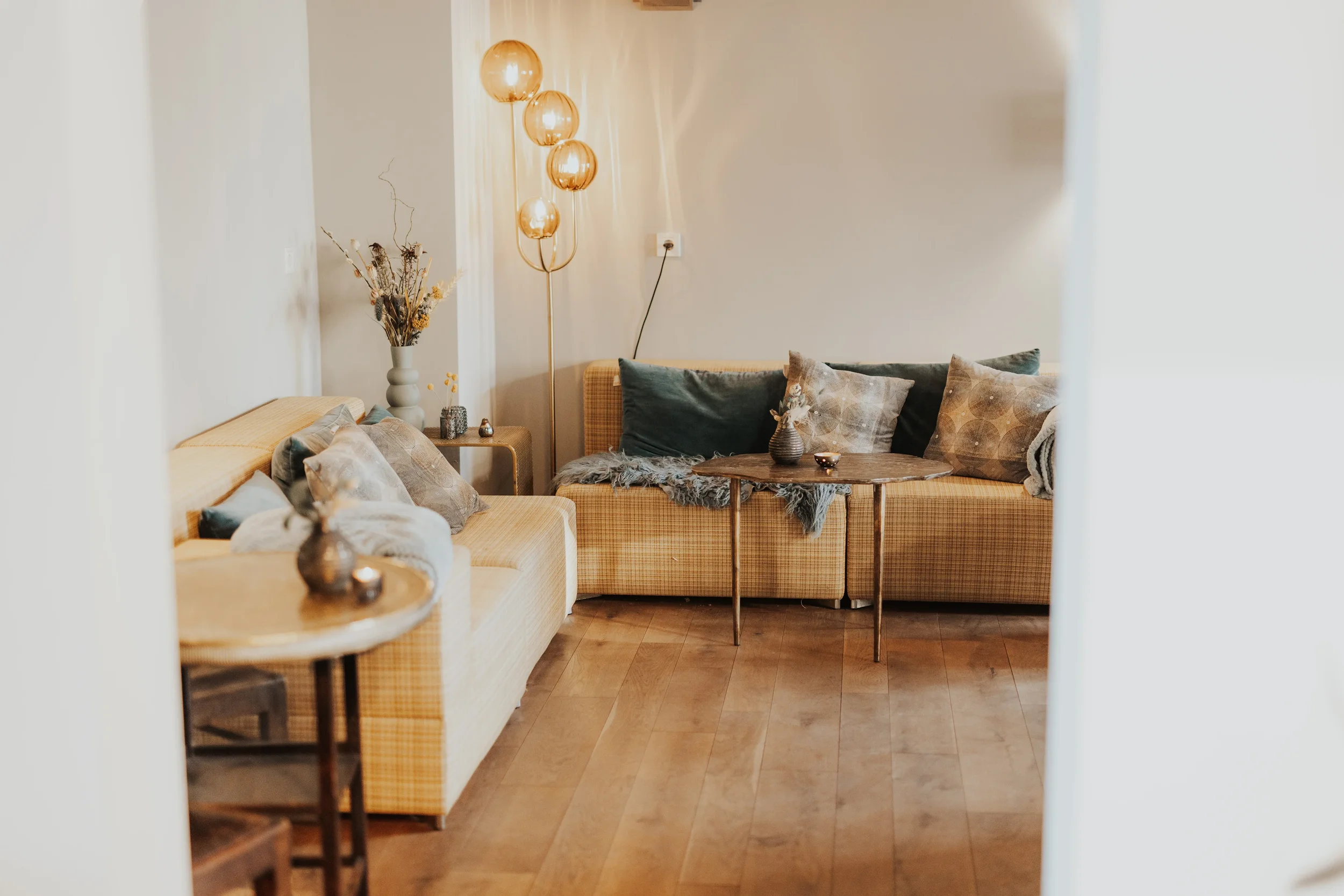 Gemütliche Sitzecke im Martinus in Weinberg.