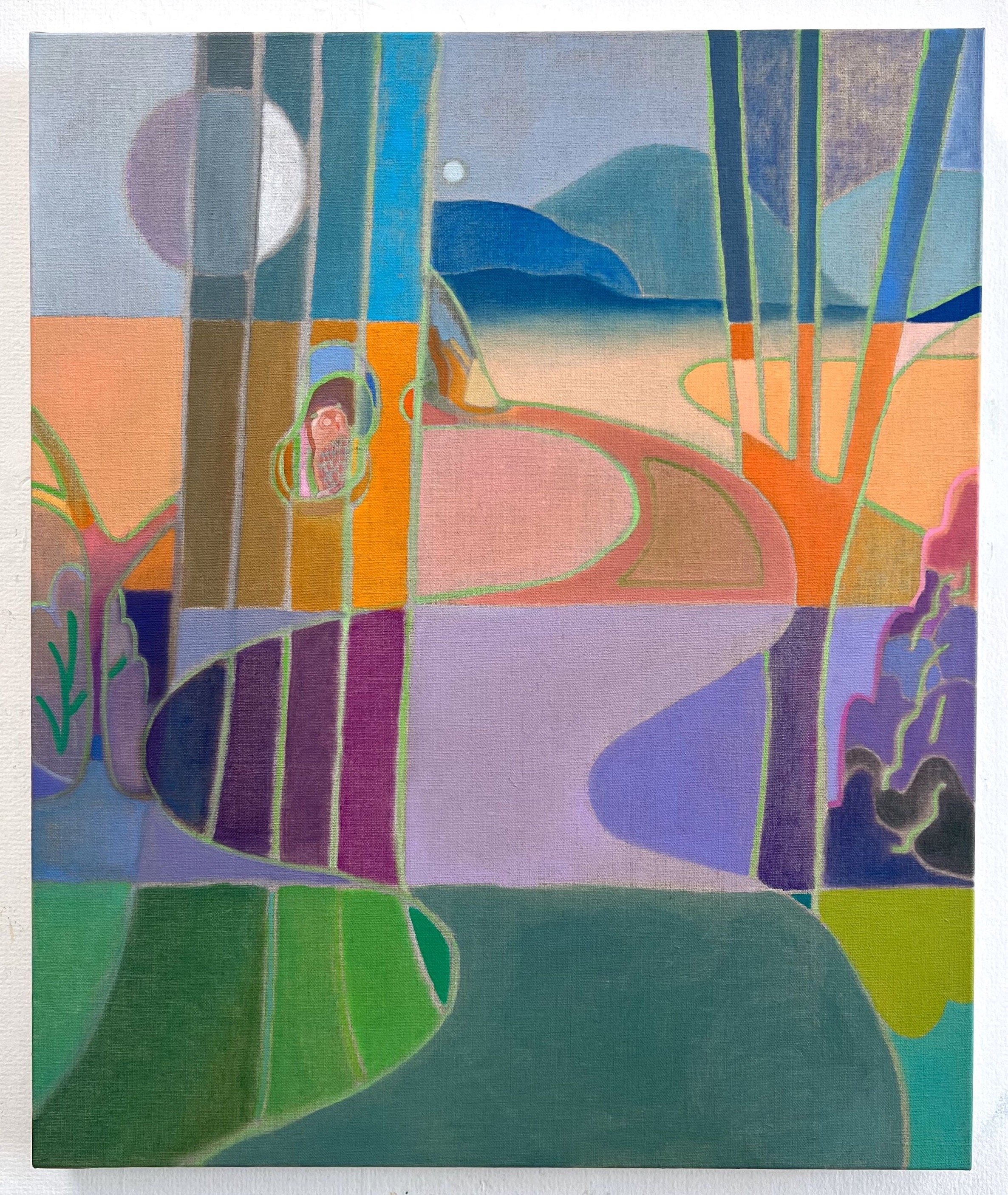 River at Dusk 
Oil on linen 24" x 20"