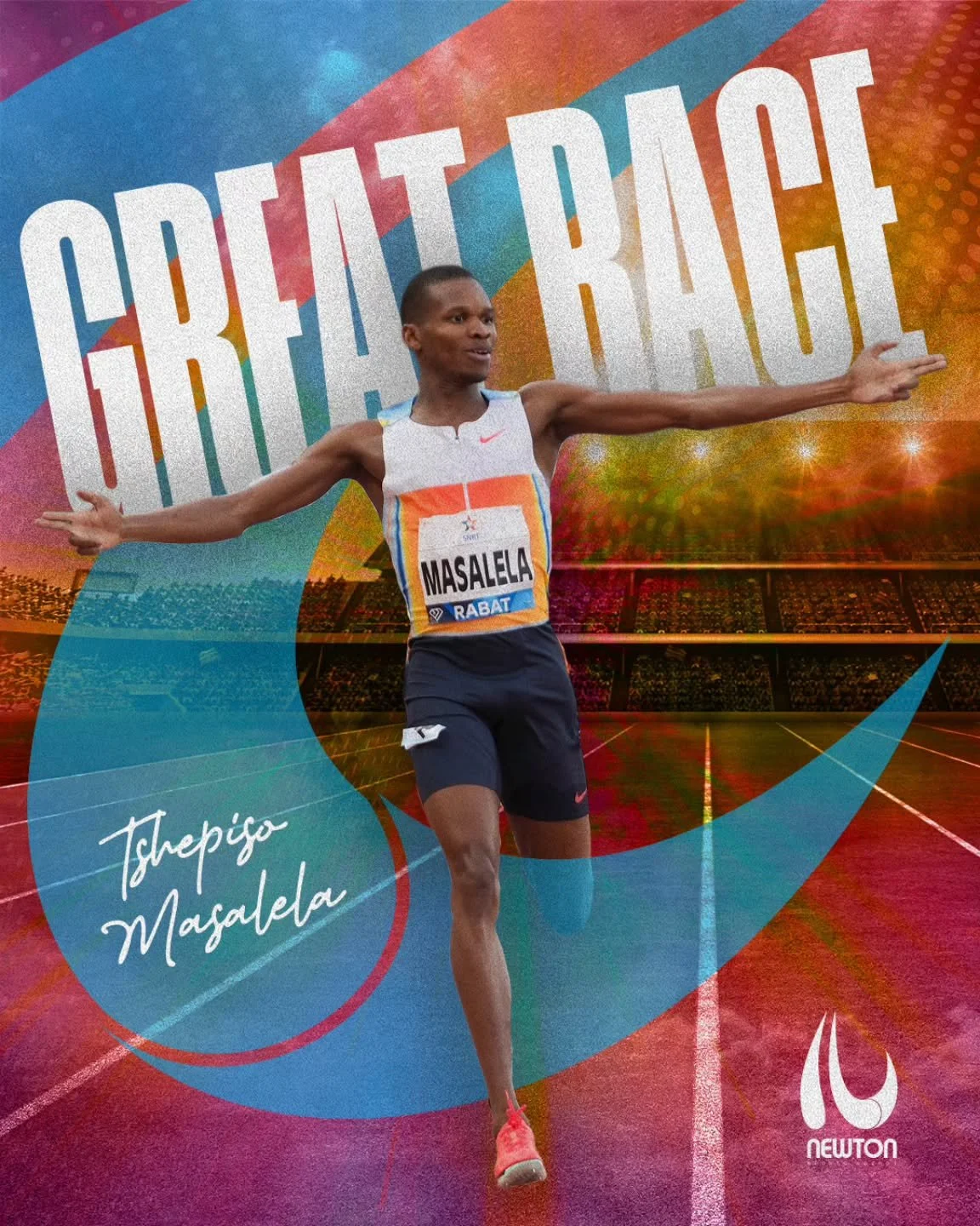 @machine138 showed again why he is an athlete to watch this year at last night's @cape_milers_club Continental Challenge Tour -  coming in a close 2nd in the 1500m.

Well done Tshepiso 👏🏿

#nike