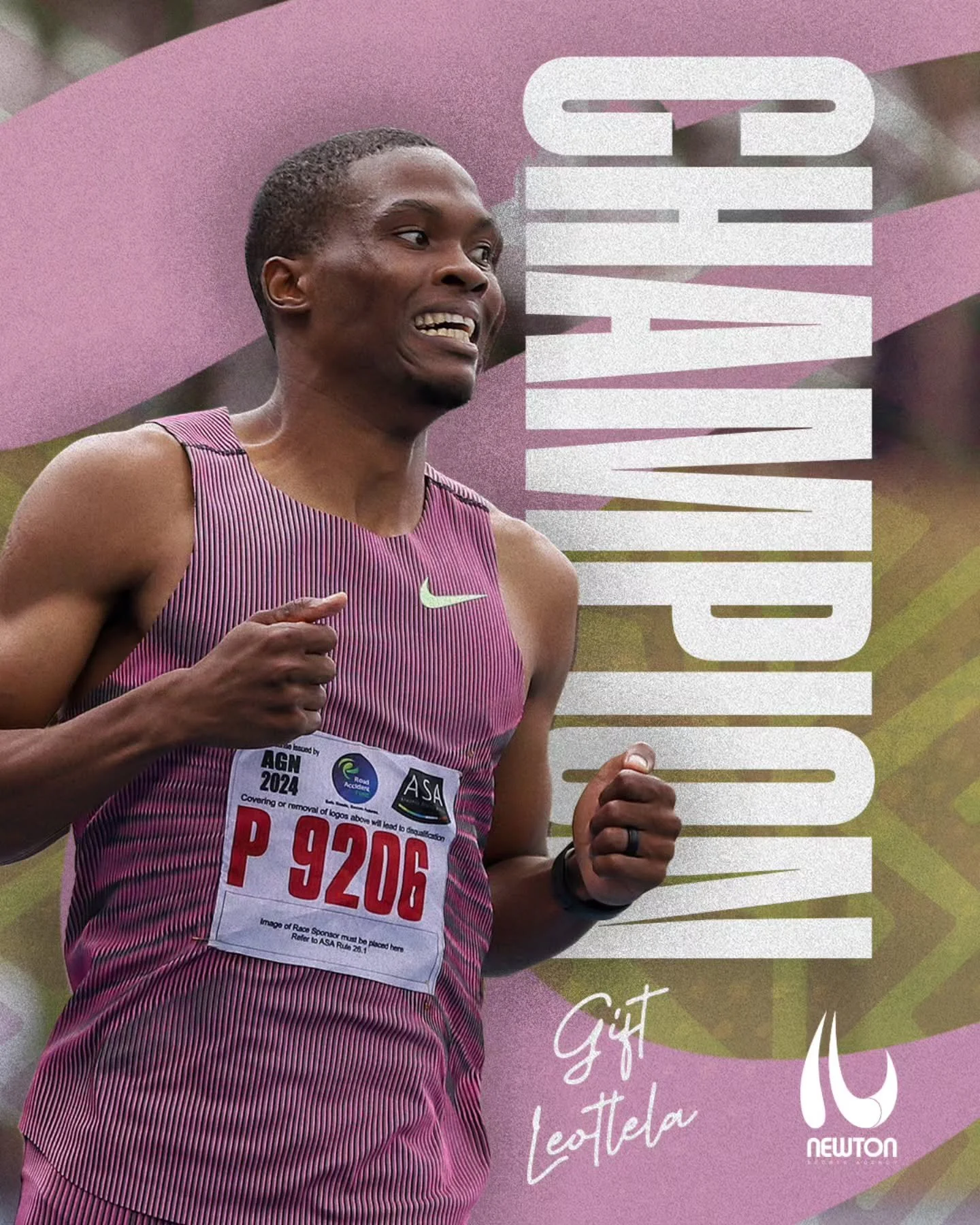 National Title Defended ✅️

What a race by @giftofspeed to open his 2026 - taking the 100m crown at the South African National Championships in a time of 10.15s👏🏿

We cant wait to see what the rest of the season holds for Gift! 

@nike 
@nikerunnin
