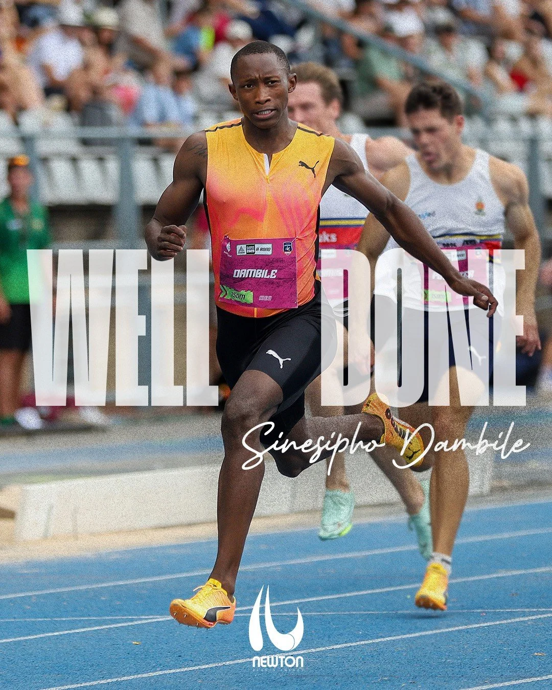 DAMBILE BREAKS SOUTH AFRICAN RECORD