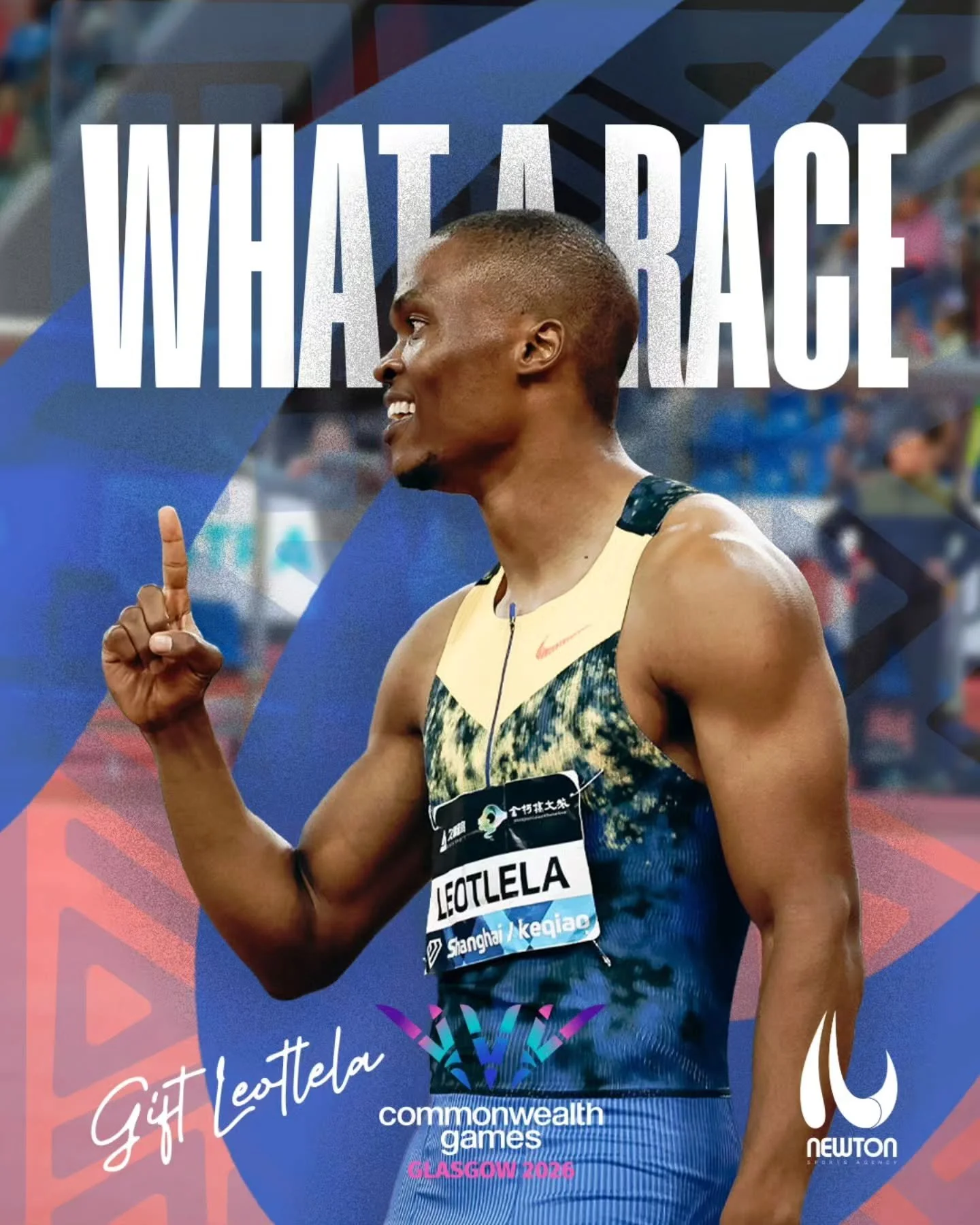 @giftofspeed takes a very close 4th at the @glasgow_2026 Commonwealth Games in the 2nd fastest time of his career - 9.91s👏🏿 Well done Gift - we are so proud of you. 

@nike