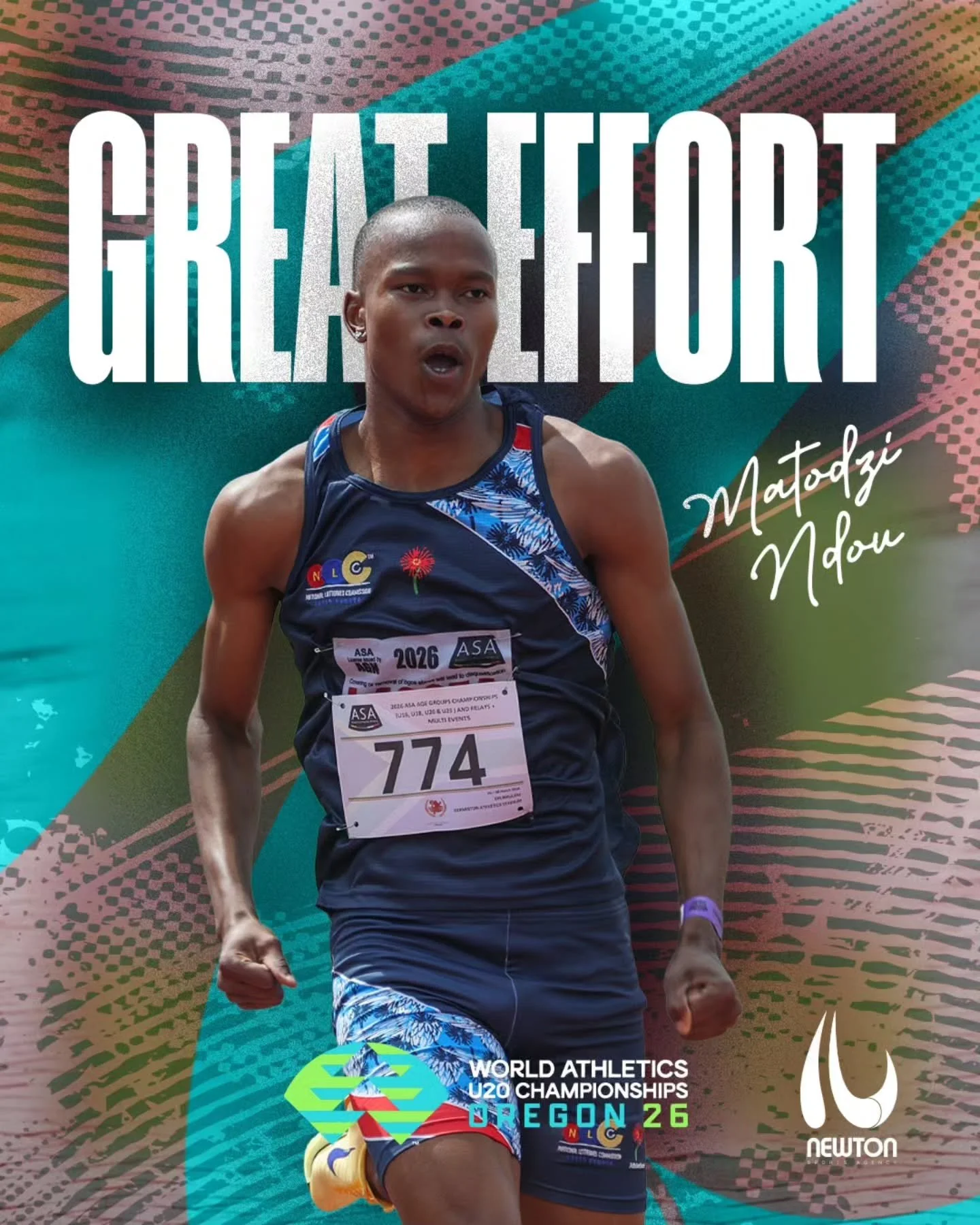 Now that's a finish! 🔥🥉 @m.ndouuu takes BRONZE in the 400mH at the @worldathleticsu20champs 👏🏿👏🏿 

Congratulations Matodzi - this is the start of a very exciting journey ahead!

#AfricanExcellence