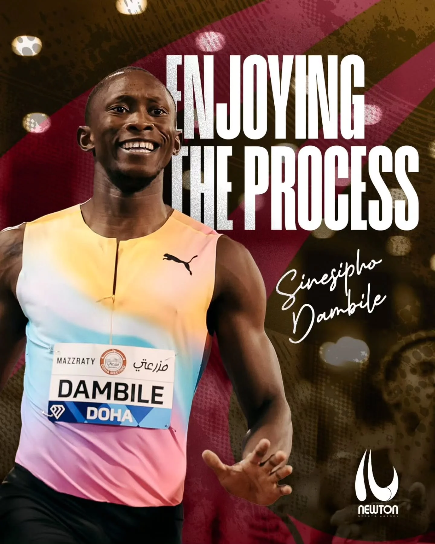 Another @diamondleagueathletics podium finish for Commonwealth Games Champion @sdambile - taking 2nd in Lausanne in a time of 19.98s . Congratulations Dambile - you are showing us all the joy of running fast! 

@puma 
@pumarunning 

#AfricanExcellenc