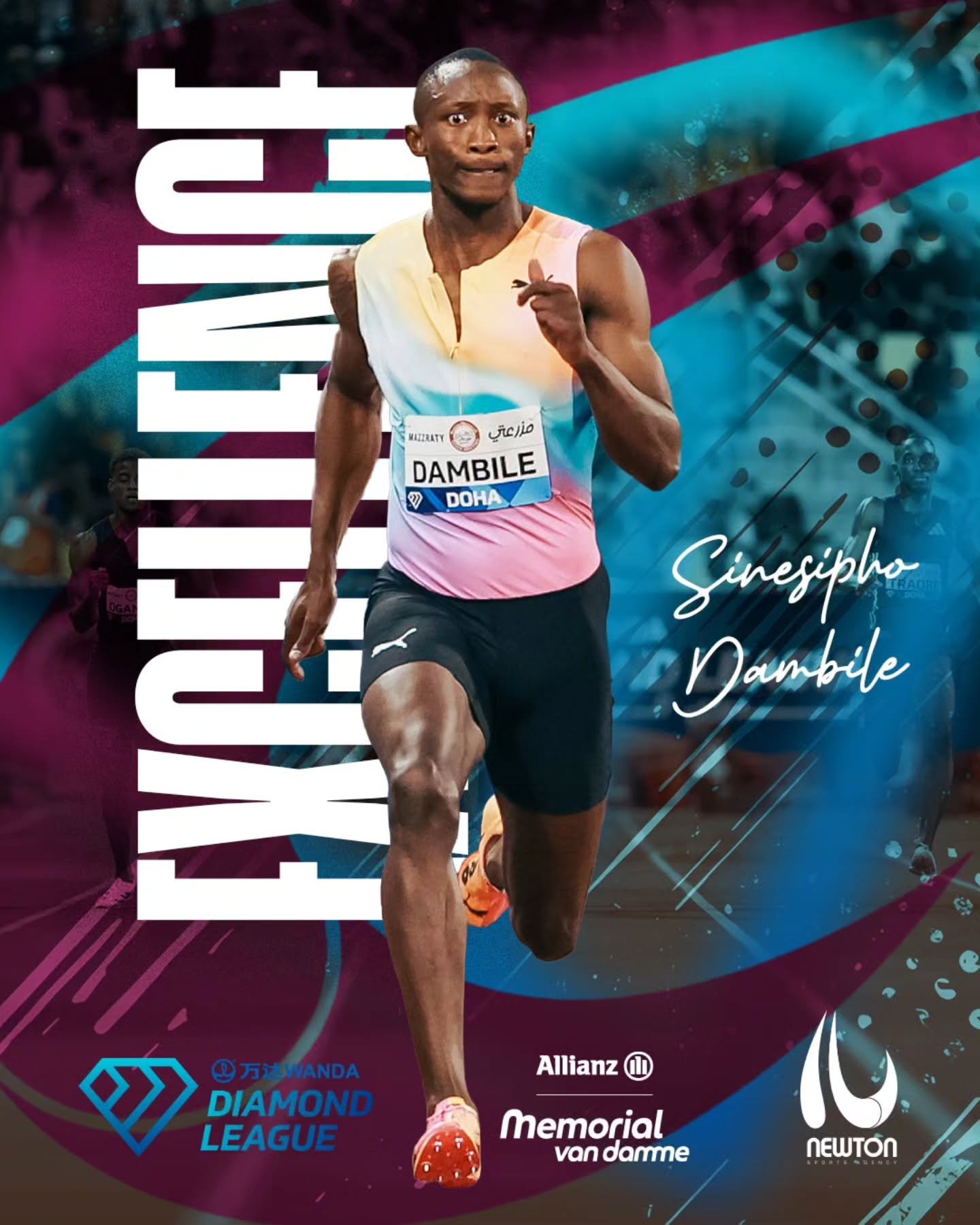What. A. Race!🔥 @sdambile runs.91.89 to take 2nd place at the @allianzmemorialvandamme Diamond League Finals 🔥🔥 We are.so happy for you Dambile!

@pumarunning 
@puma