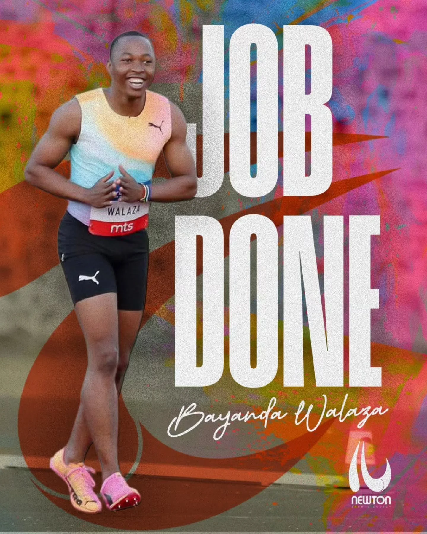 JOB DONE ✅️

Another win and meet record for @baya_the_great to round out his season - running 9.91 at the @paliocittadellaquercia - his 4th sub 10s this season🔥

 Congratulations Bayanda on a season to be proud of! 

@pumarunning 
@puma