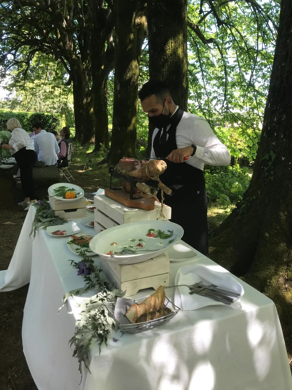 Preparing the Prosciutto 