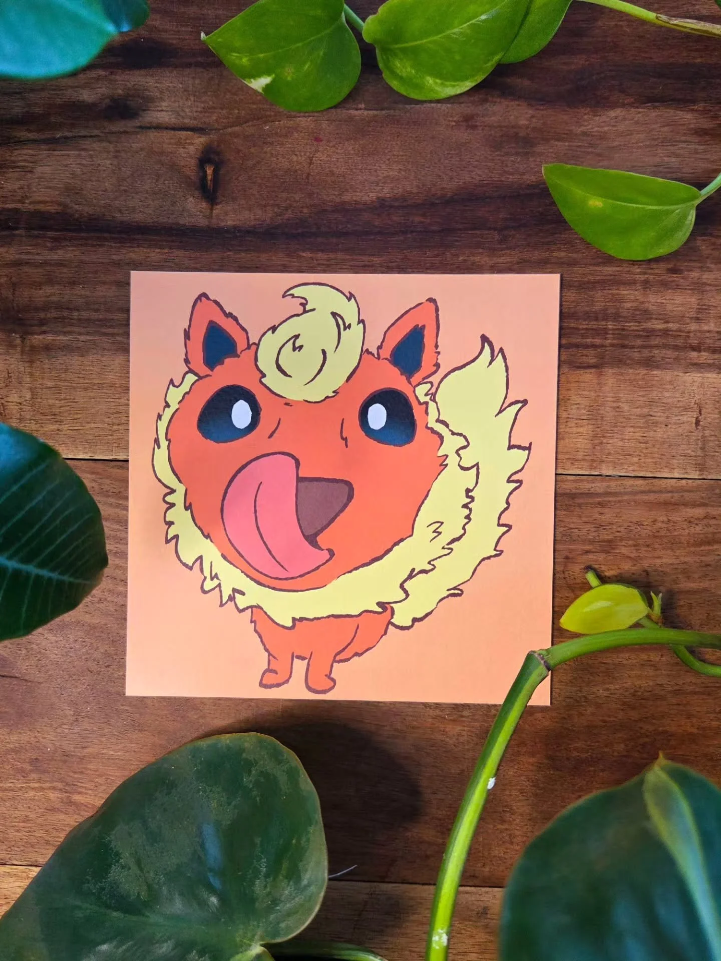 Flareon! One of our wonderful new prints 🌱☀️

#art #illustration #print #eevee