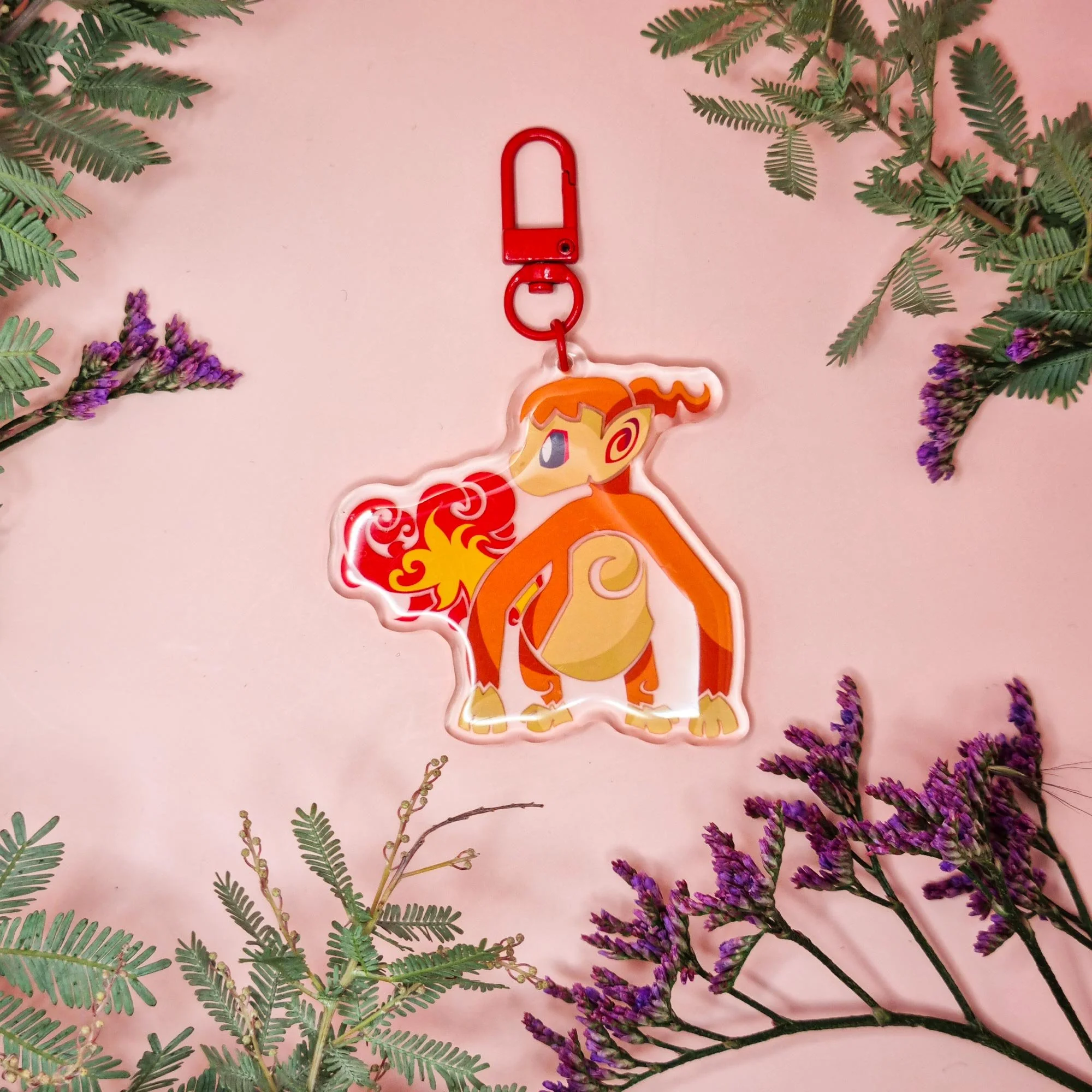 Fire Monkey Acrylic Keychain
