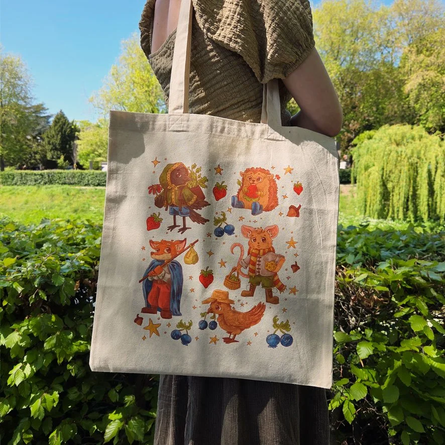 Foraging Friends Tote Bag