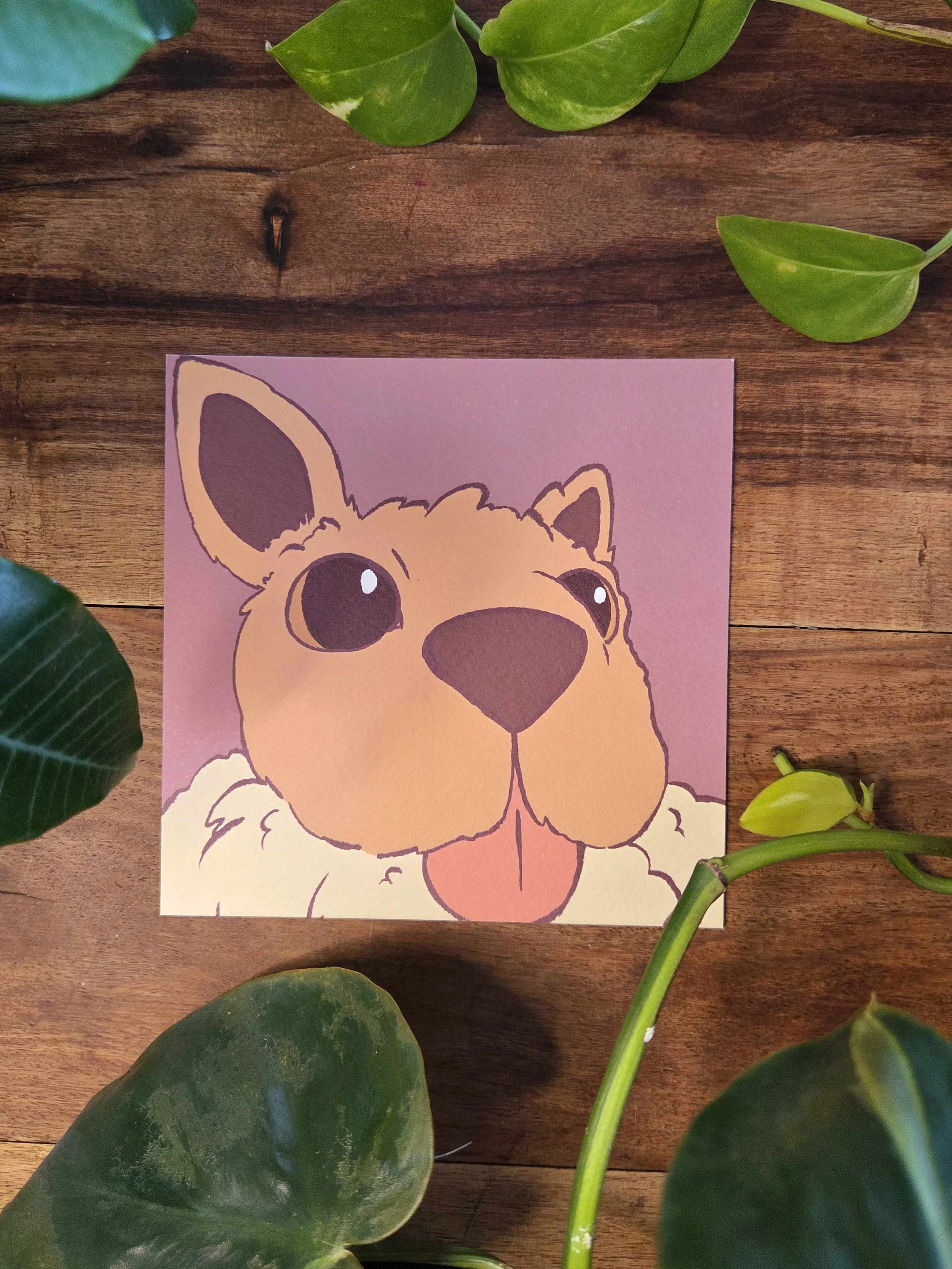 Fox Fisheye Square Print
