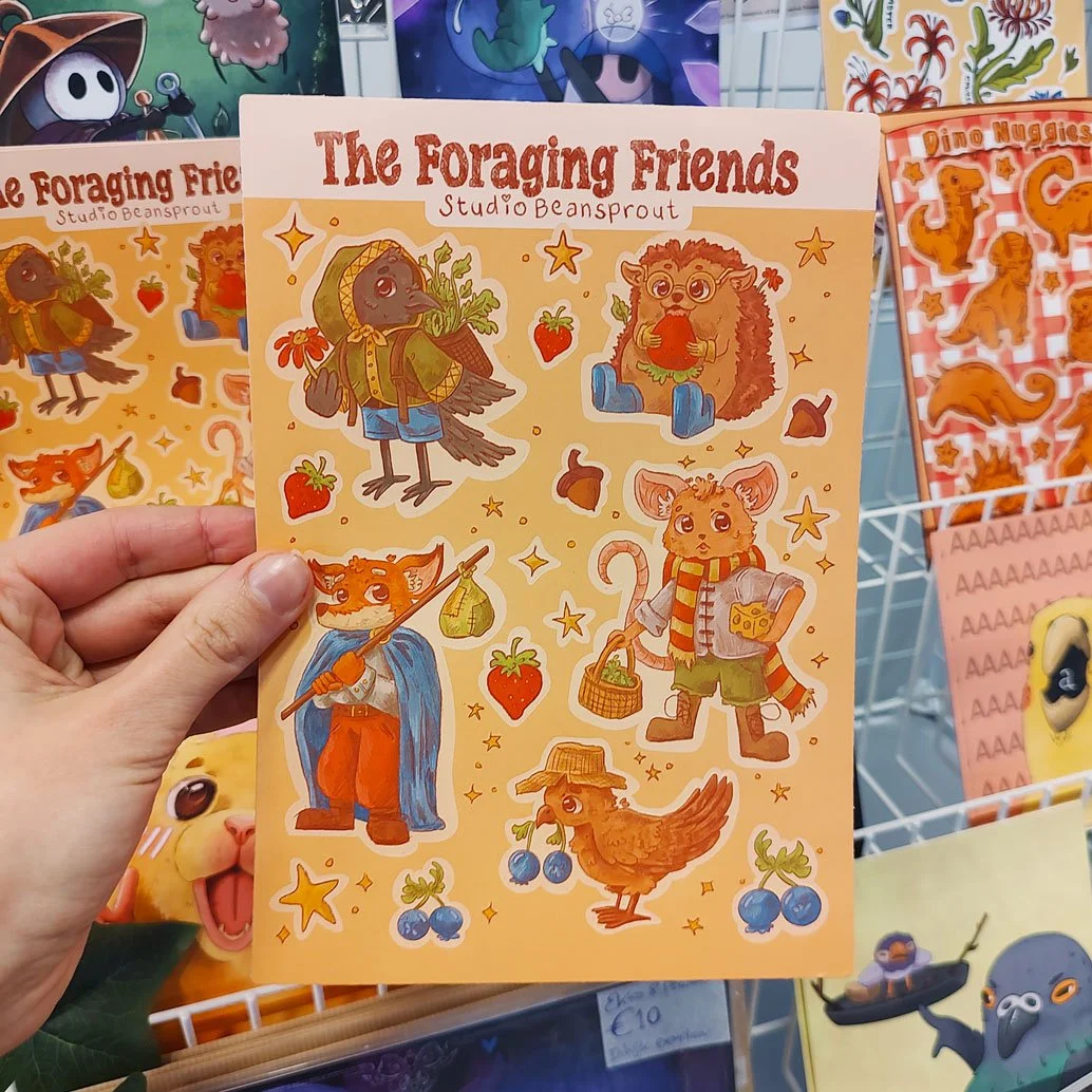 Foraging Friends Stickersheet