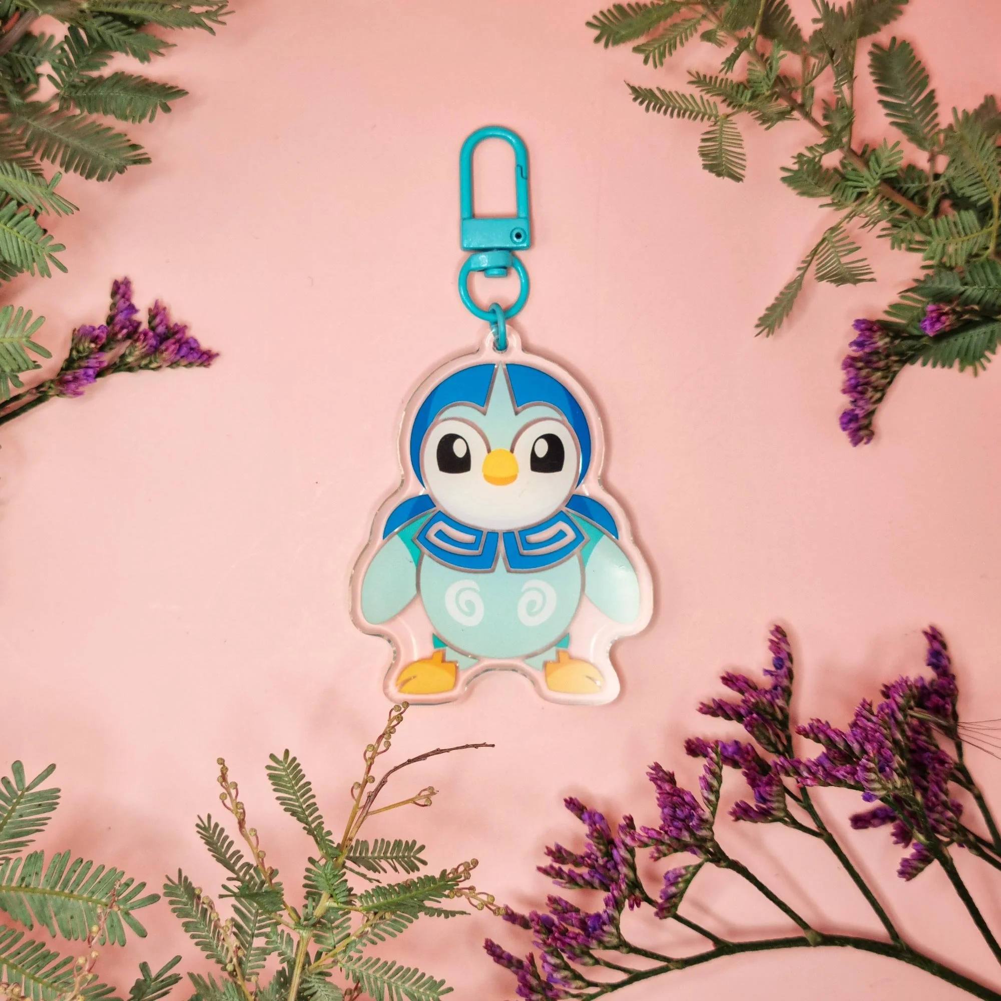 Water Penguin Acrylic Keychain