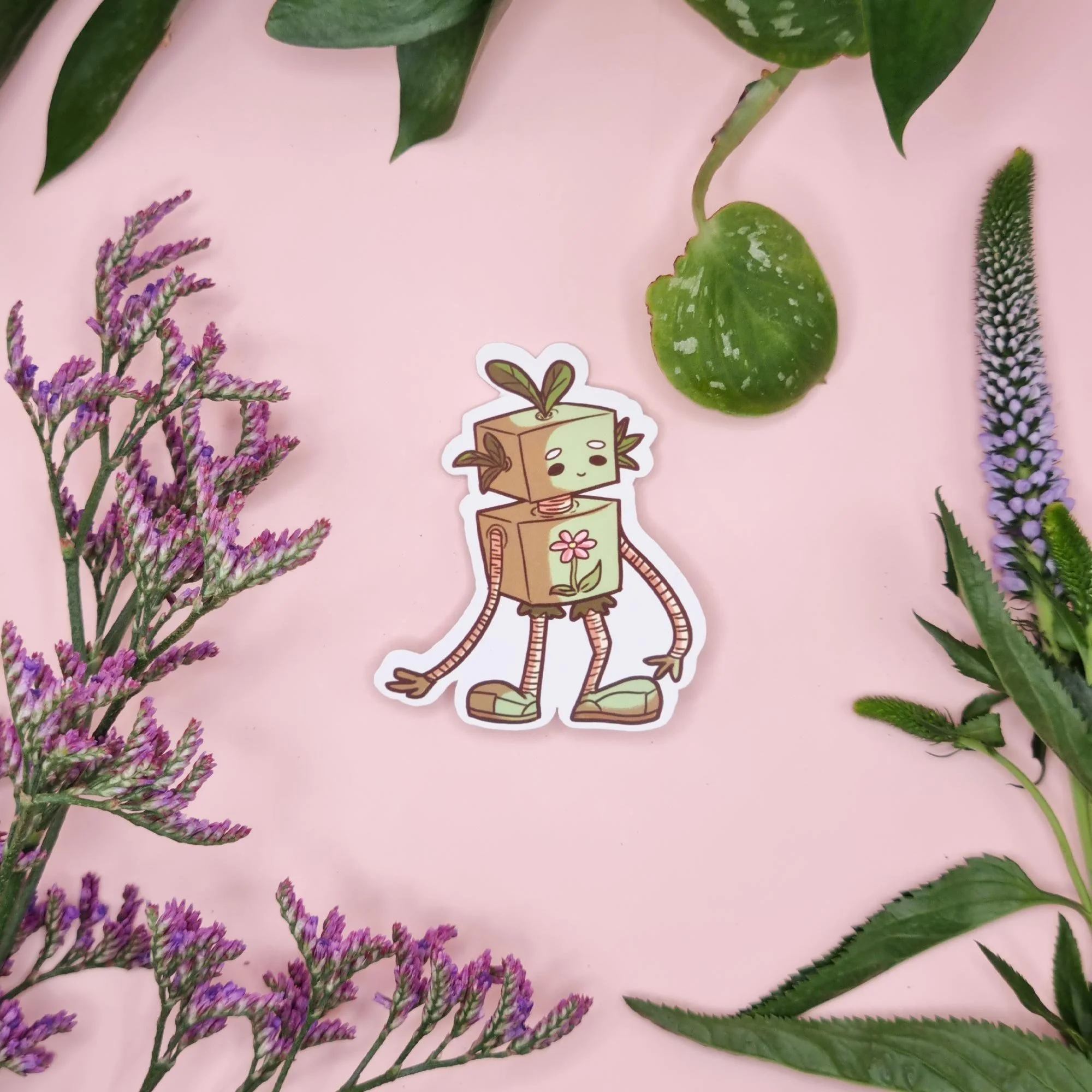 Plant Robot Sticker
