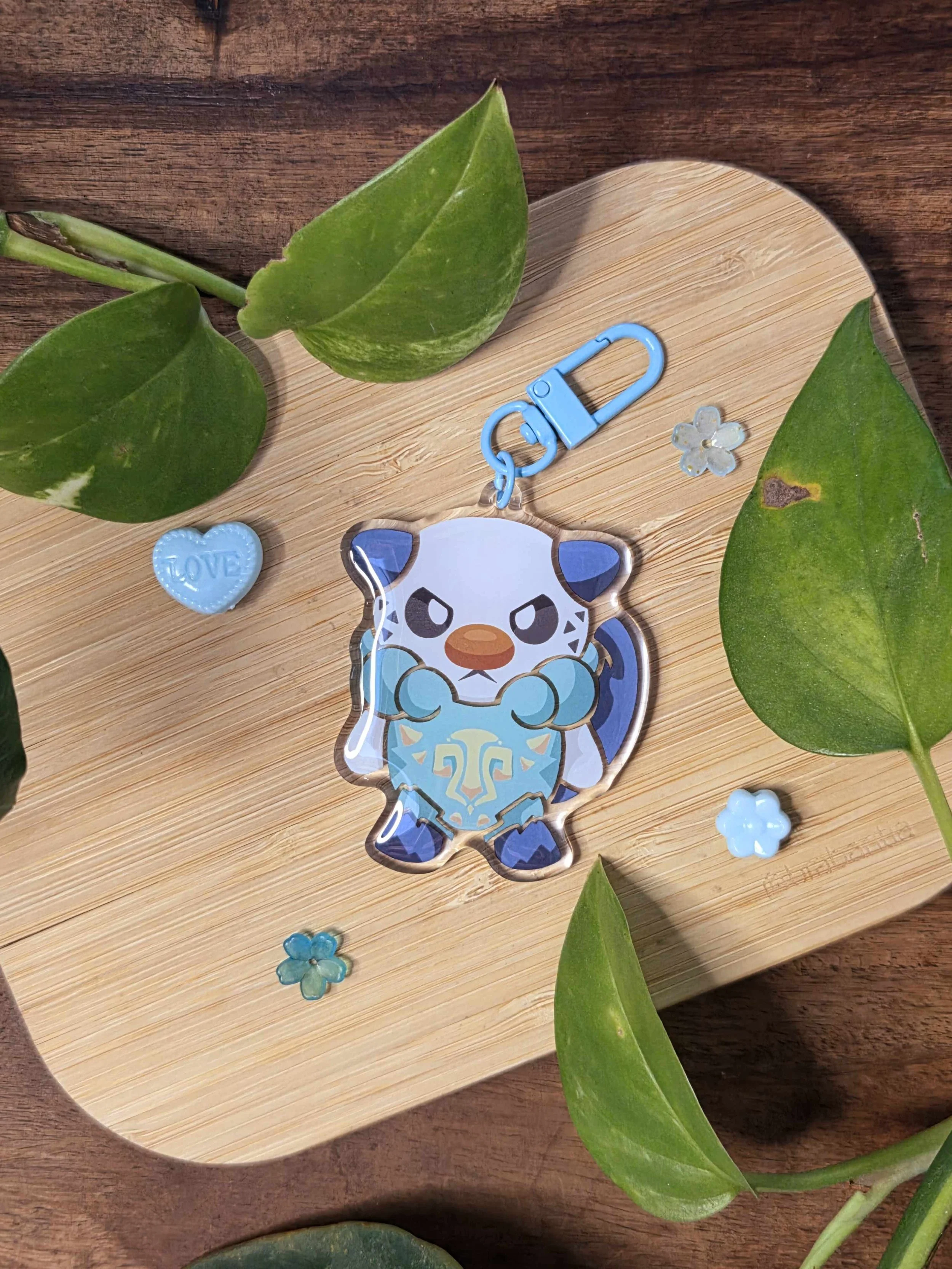 Water Otter Acrylic Keychain