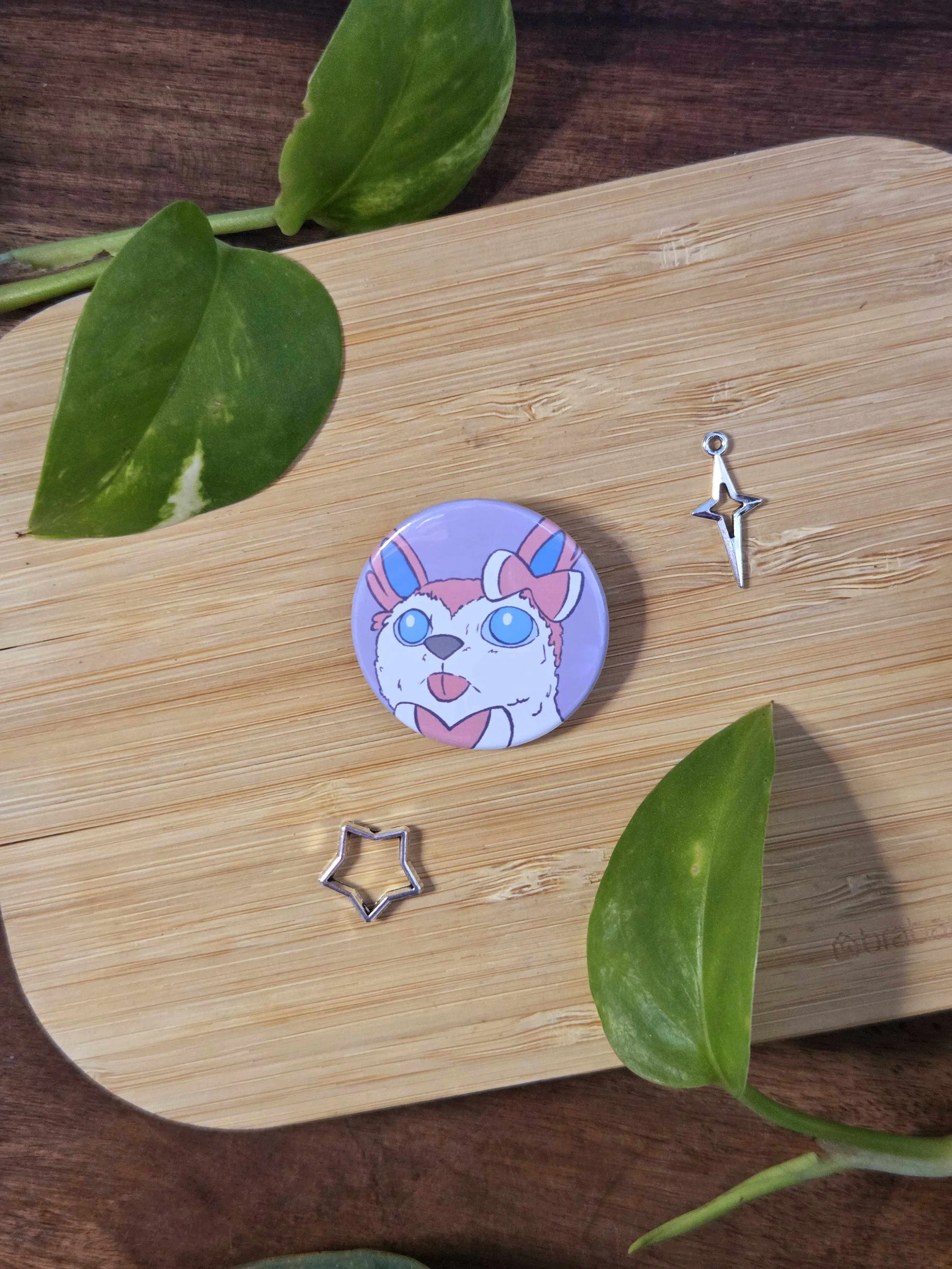 Fairy Fox Fisheye Button