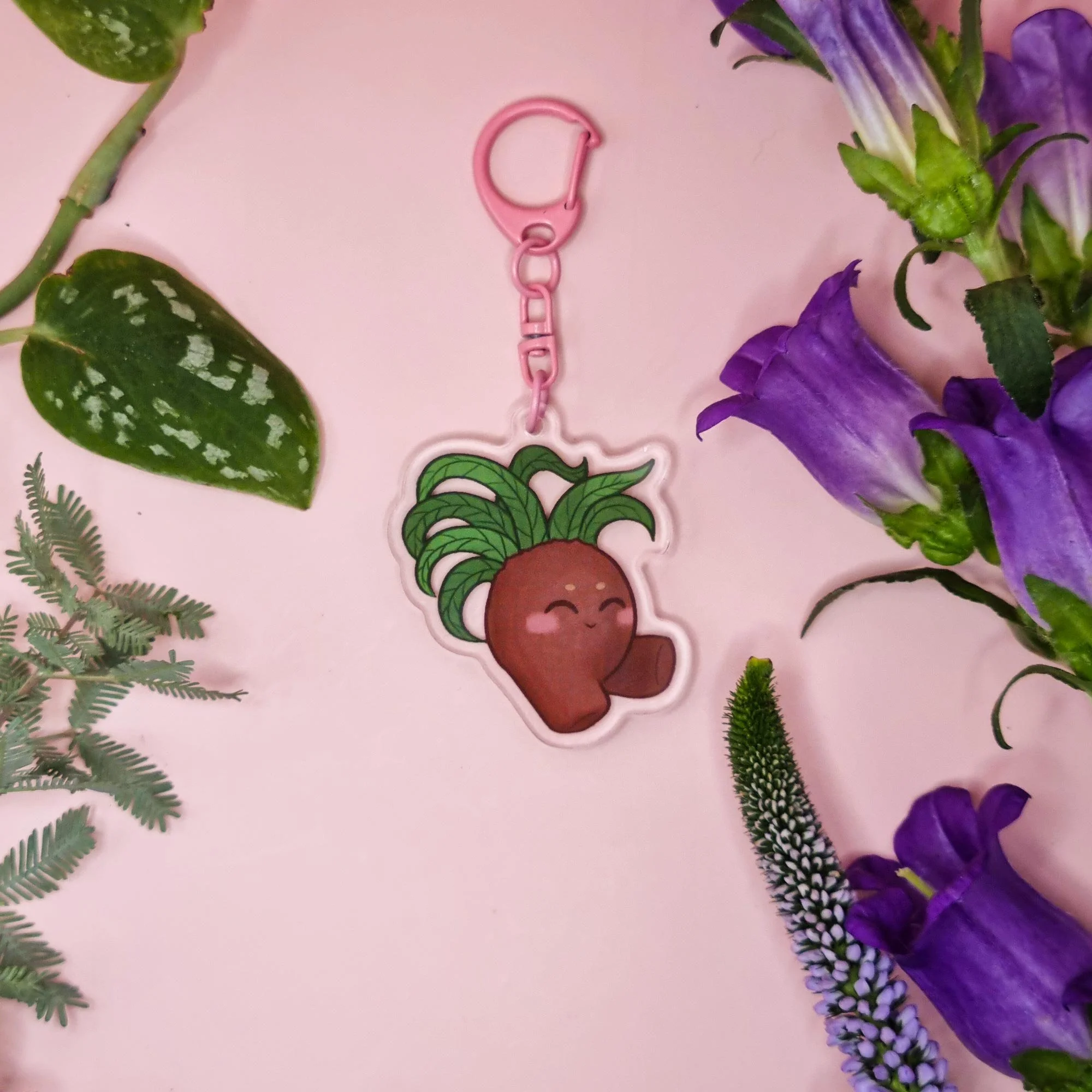 Sitting Sprout Acrylic Keychain