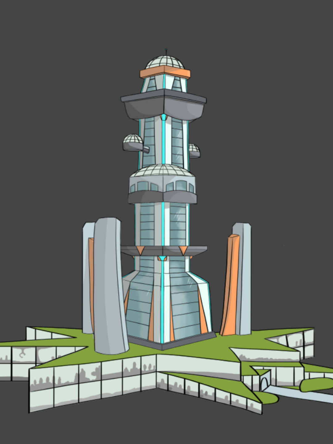Stage - worldbuilding & comic illustratie