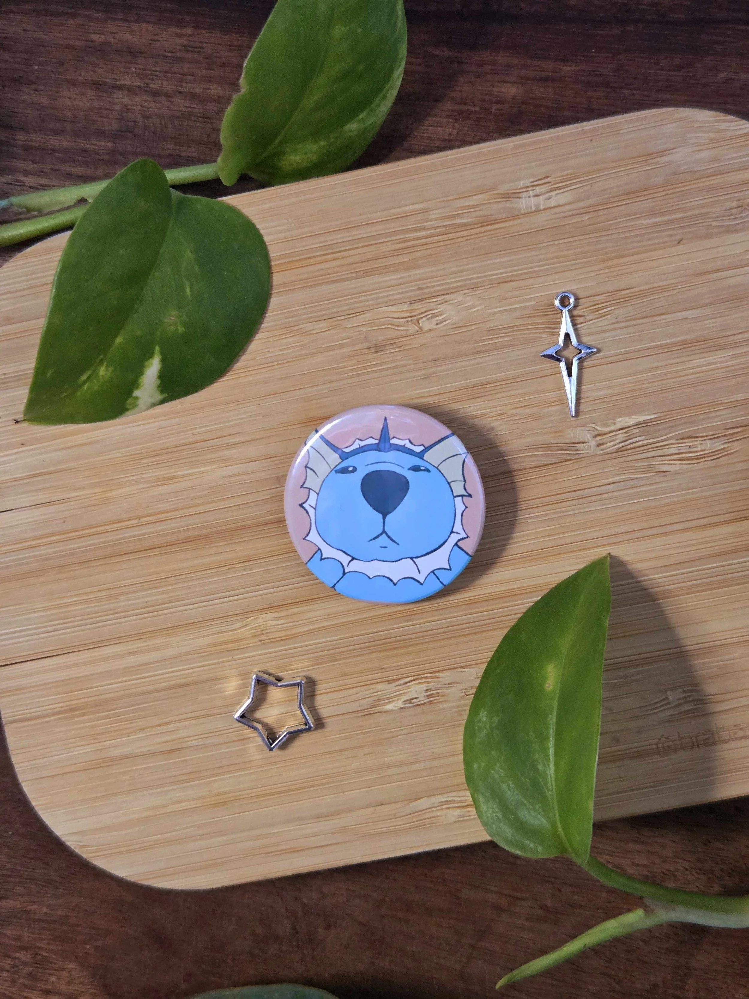 Water Fox Fisheye Button