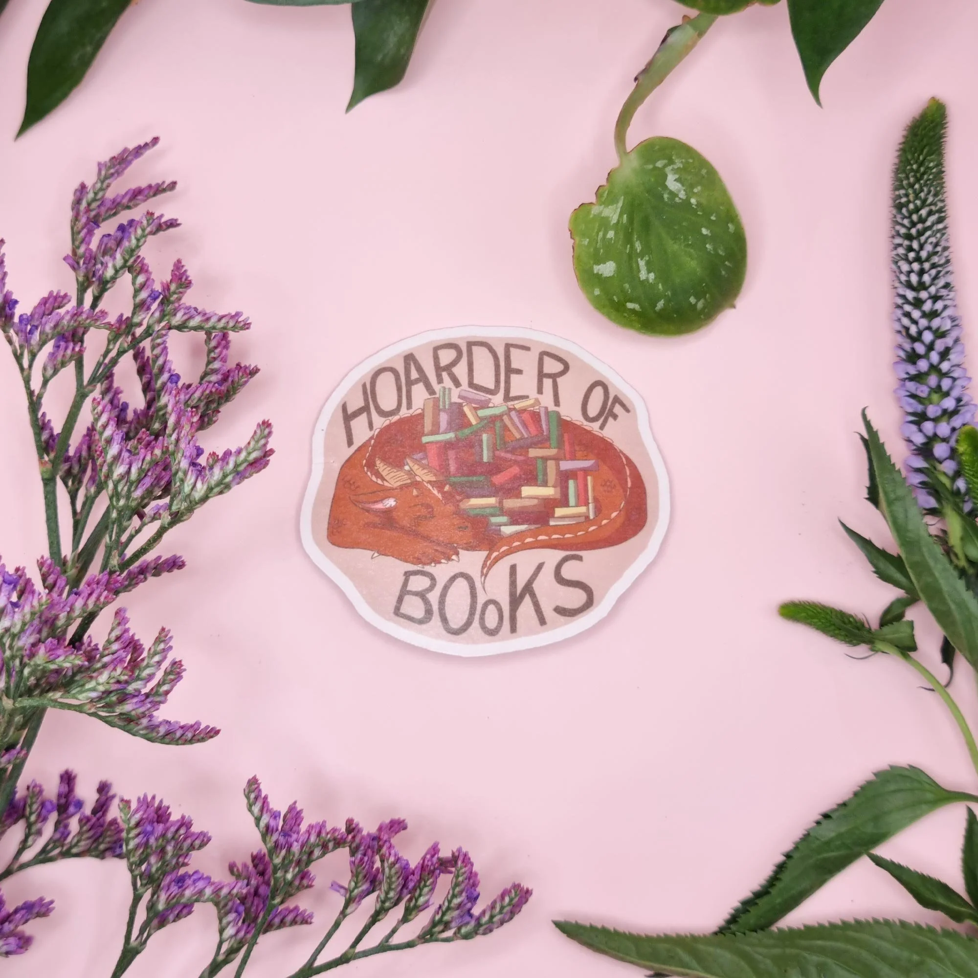Hoarder of Books Sticker
